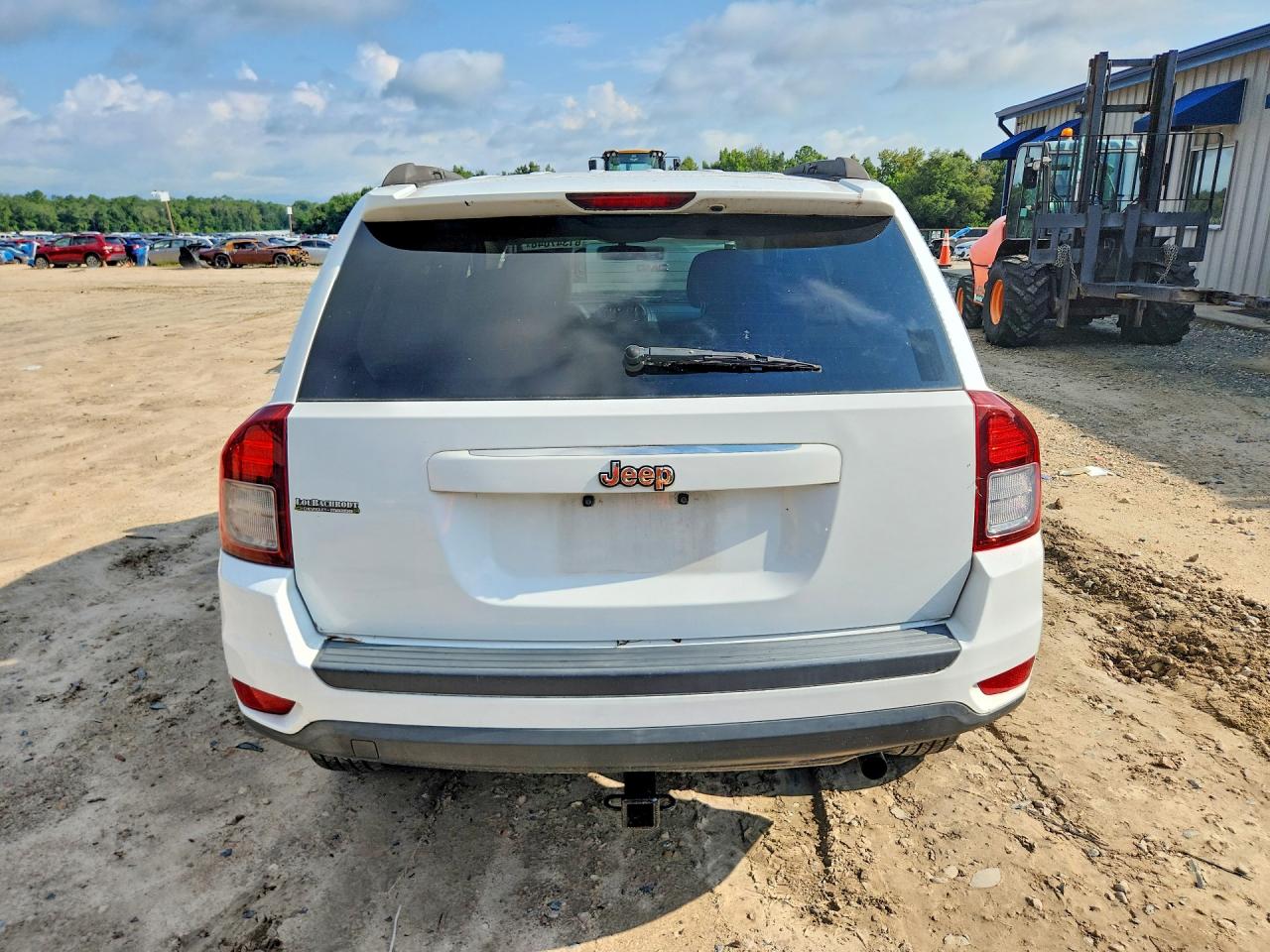 2015 Jeep Compass Sport White vin: 1C4NJCBA2FD318181