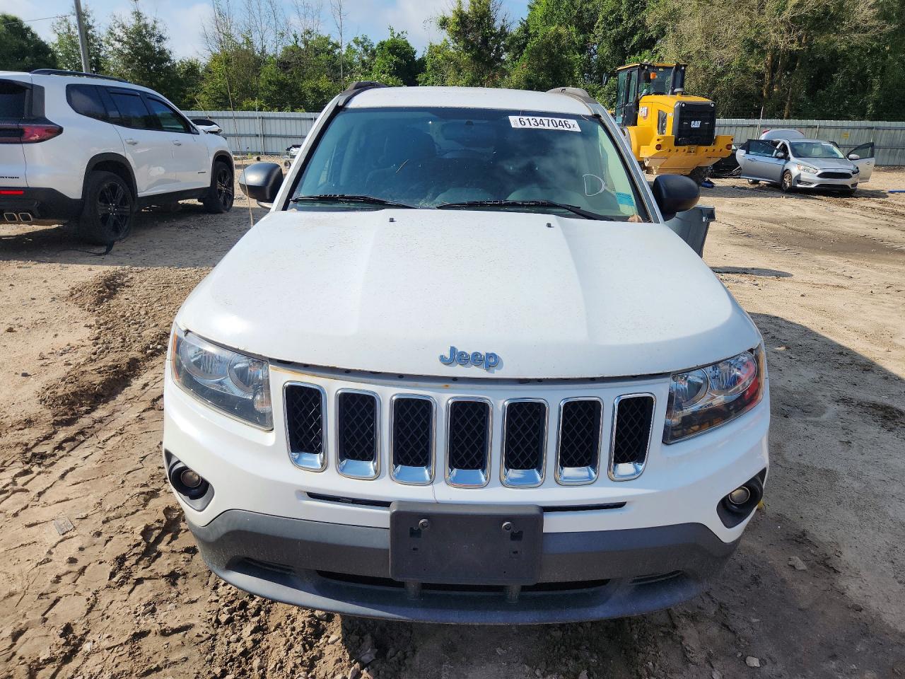 2015 Jeep Compass Sport White vin: 1C4NJCBA2FD318181