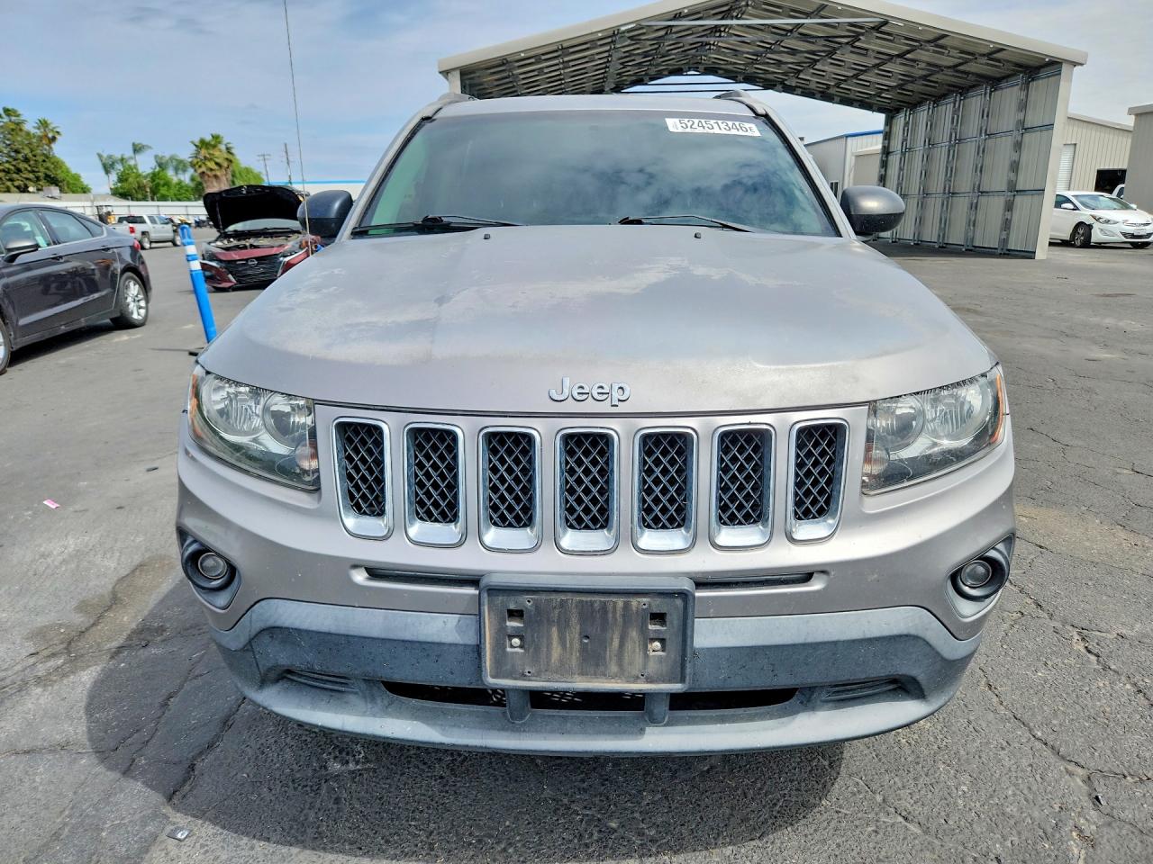 2015 Jeep Compass Sport Silver vin: 1C4NJCBA2FD386321