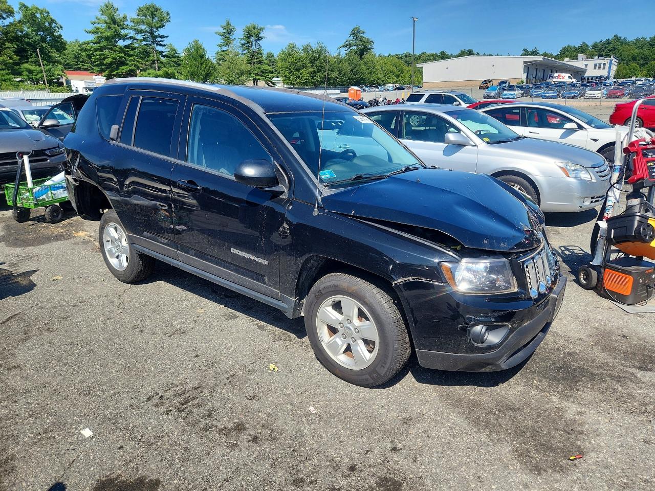 2015 Jeep Compass Sport Black vin: 1C4NJCBA2FD436716