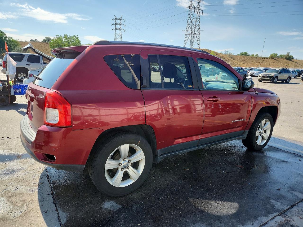 2012 Jeep Compass Sport Red vin: 1C4NJCBA3CD526811