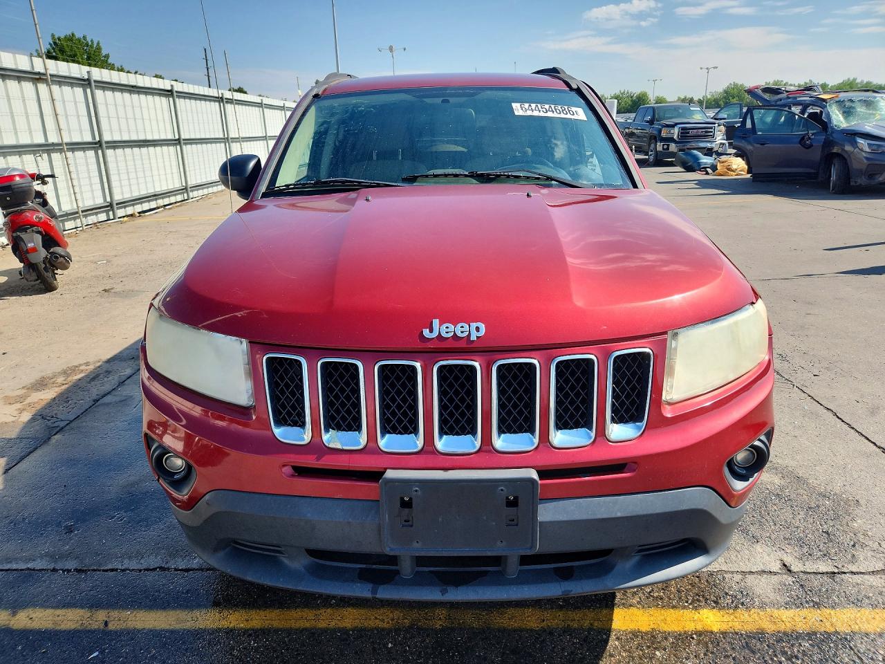 2012 Jeep Compass Sport Red vin: 1C4NJCBA3CD526811