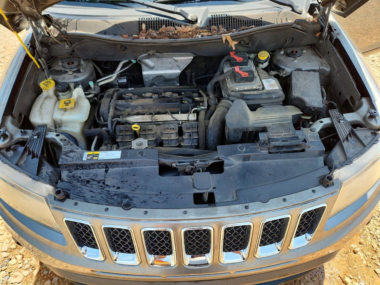 2014 Jeep Compass Sport Gray vin: 1C4NJCBA3ED573226