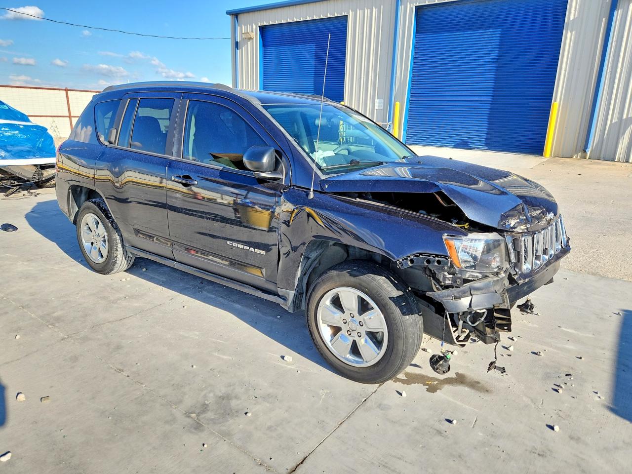 2014 Jeep Compass Sport Blue vin: 1C4NJCBA3ED595307