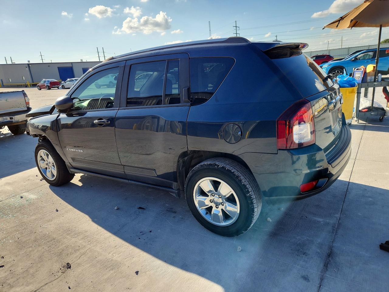 2014 Jeep Compass Sport Blue vin: 1C4NJCBA3ED595307