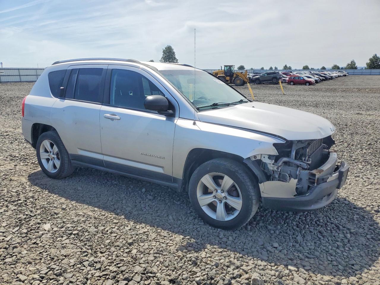 2012 Jeep Compass Sport Silver vin: 1C4NJCBA4CD557159