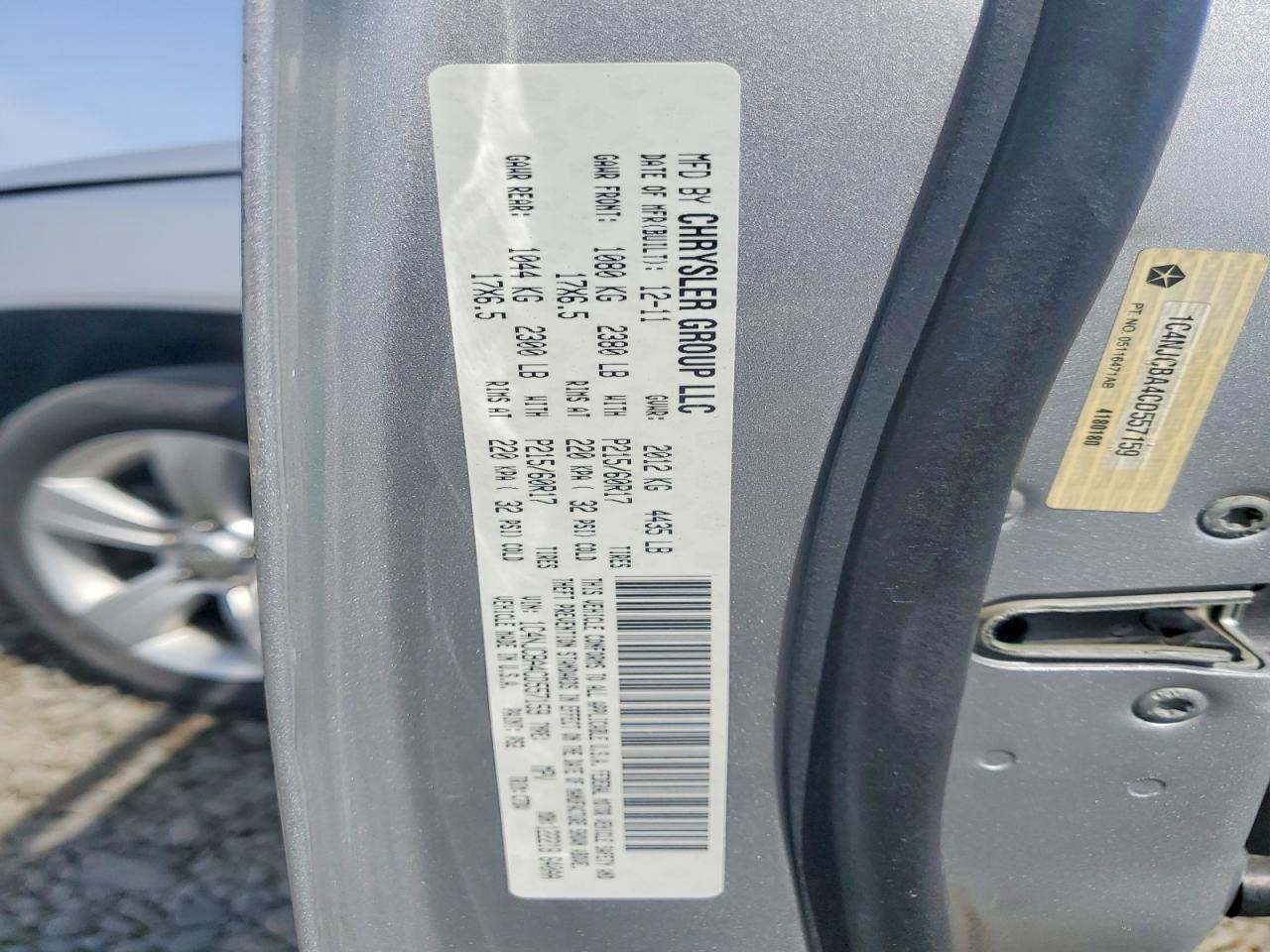 2012 Jeep Compass Sport Silver vin: 1C4NJCBA4CD557159