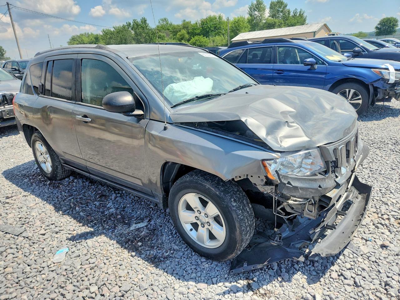2013 Jeep Compass Sport Silver vin: 1C4NJCBA4DD265187