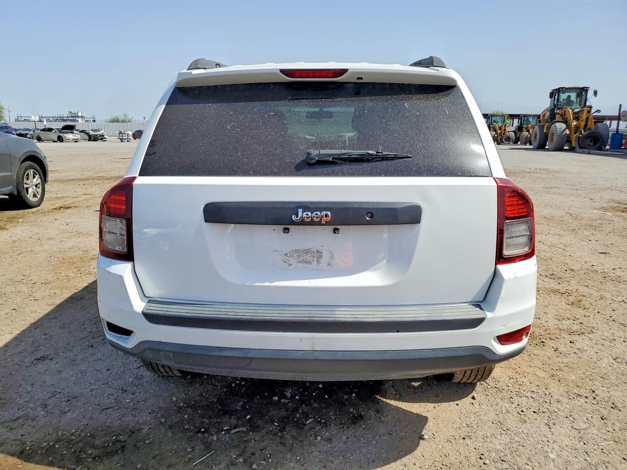 2014 Jeep Compass Sport White vin: 1C4NJCBA4ED537805