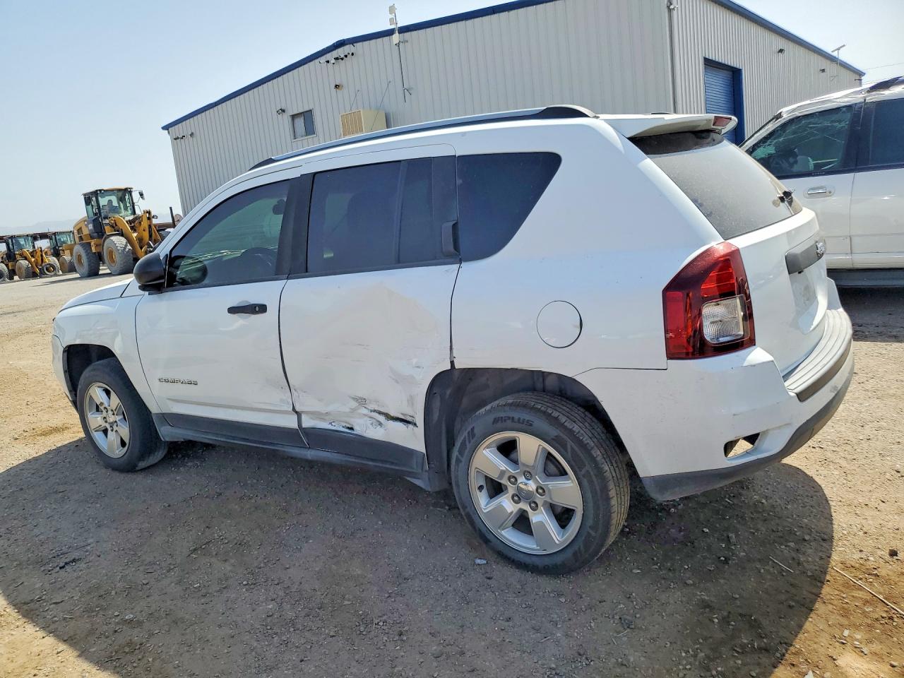 2014 Jeep Compass Sport White vin: 1C4NJCBA4ED537805