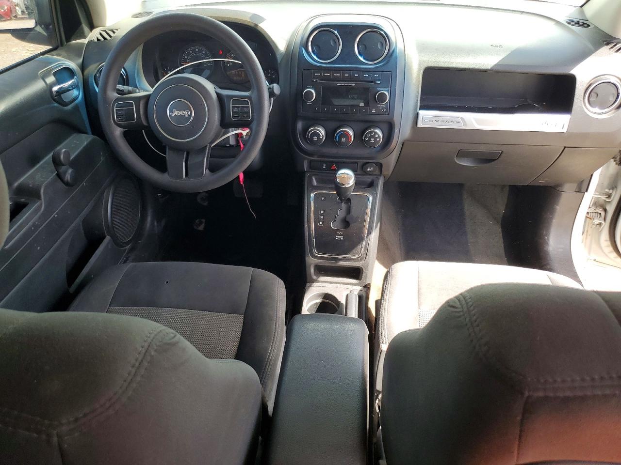 2014 Jeep Compass Sport White vin: 1C4NJCBA4ED537805