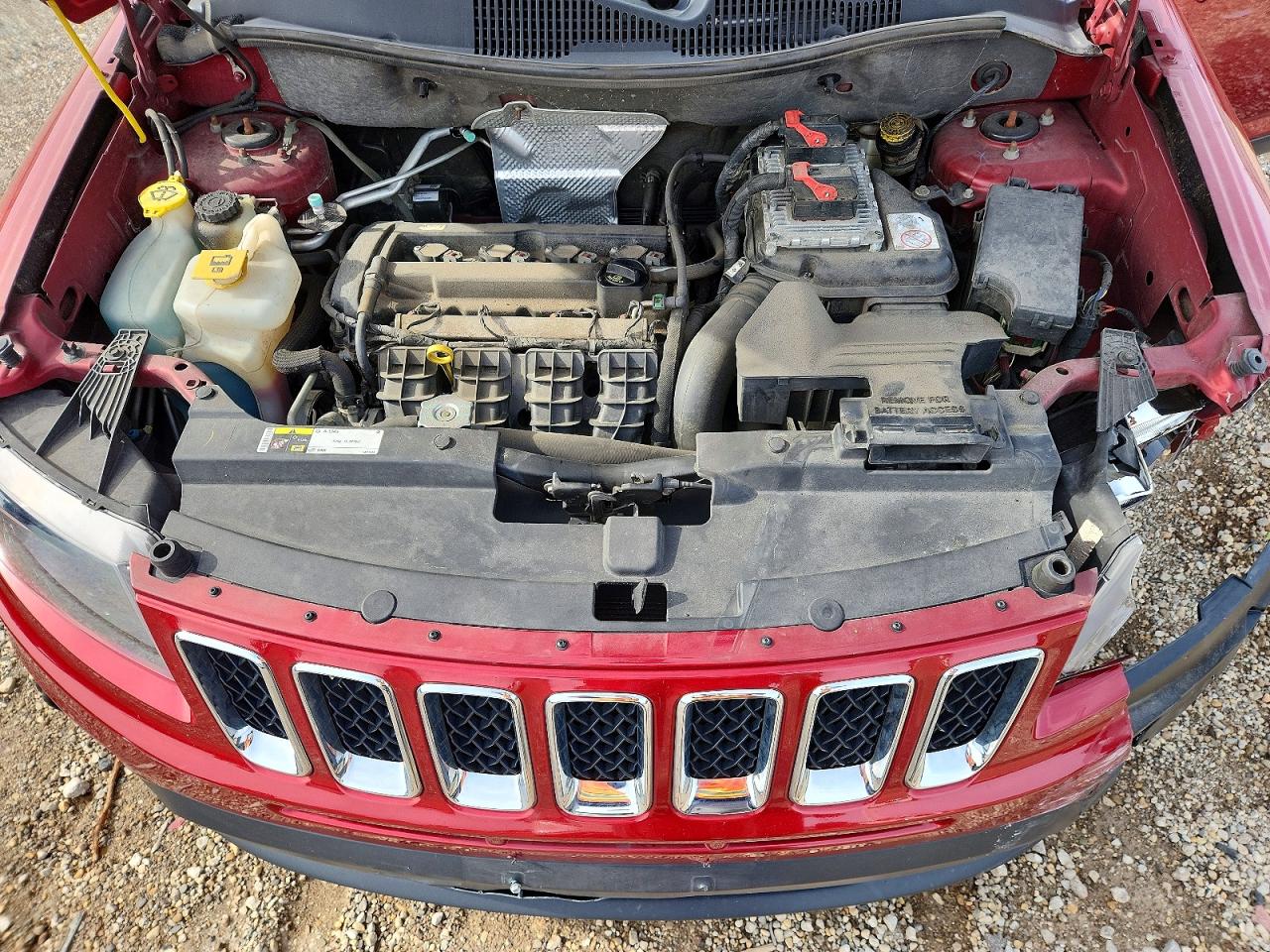 2014 Jeep Compass Sport Burgundy vin: 1C4NJCBA4ED549971