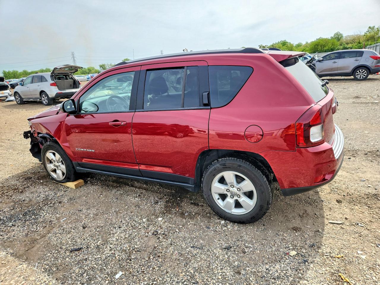 2014 Jeep Compass Sport Burgundy vin: 1C4NJCBA4ED549971
