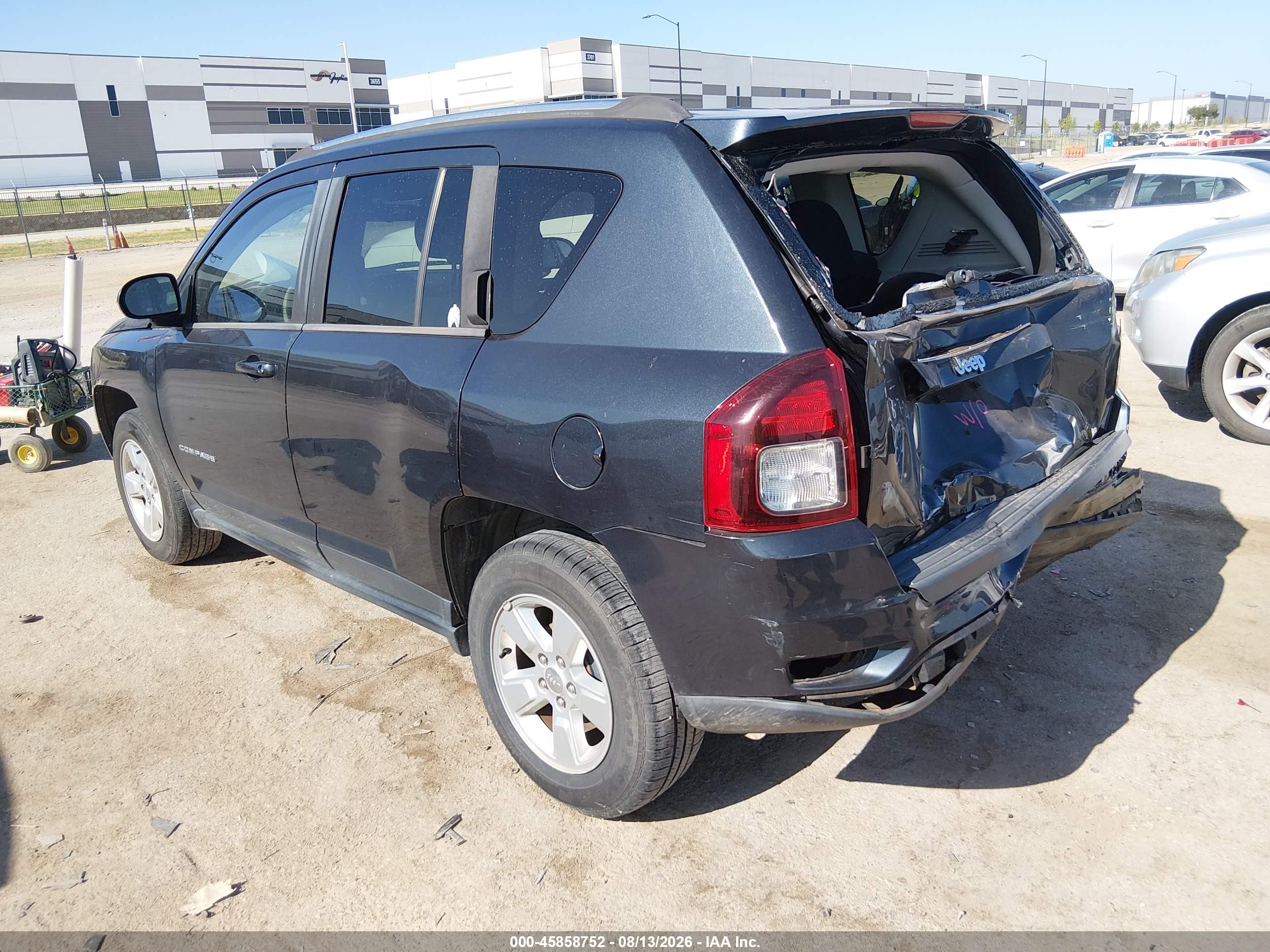 2014 Jeep Compass Sport Black vin: 1C4NJCBA4ED594733