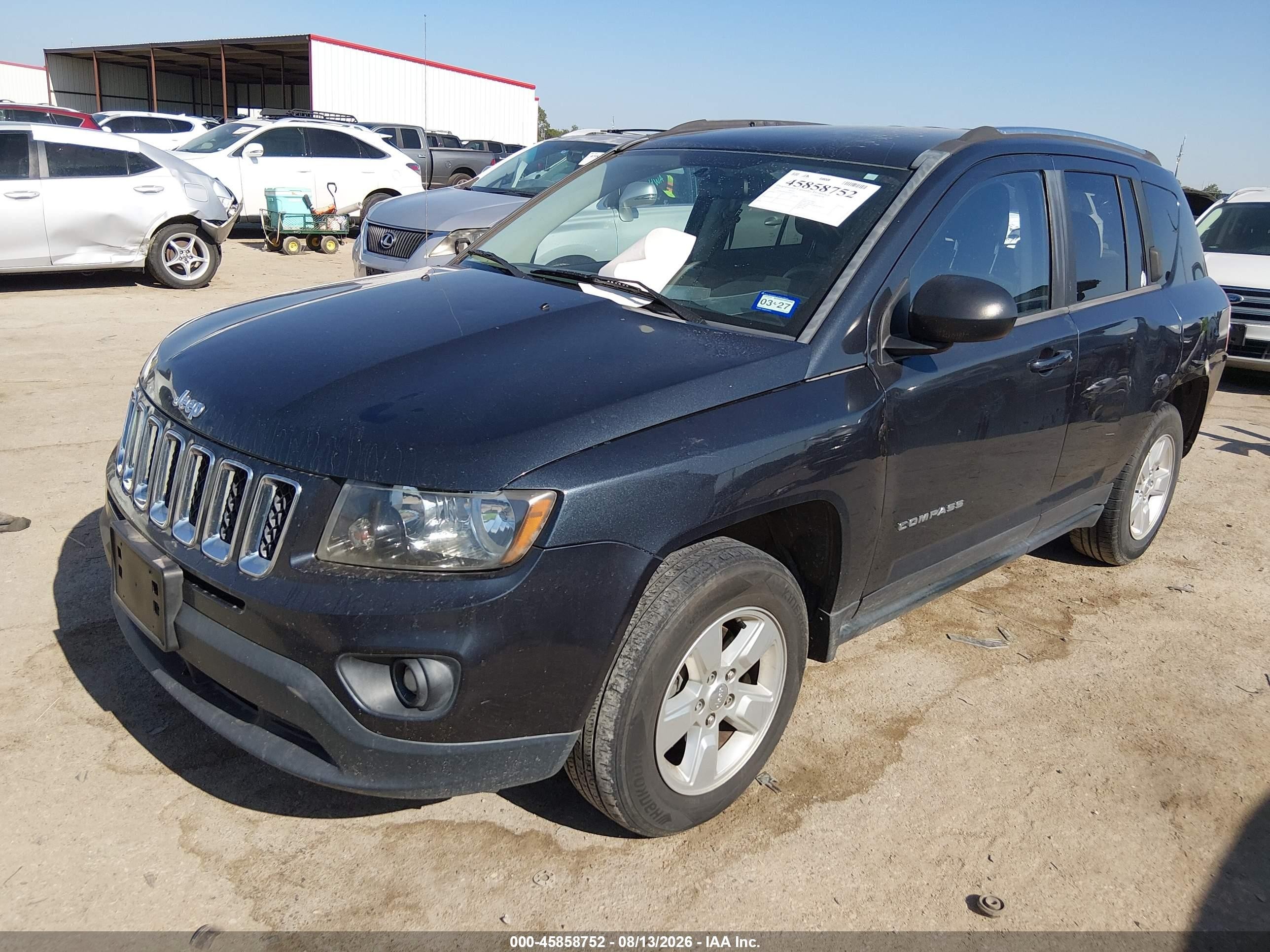 2014 Jeep Compass Sport Black vin: 1C4NJCBA4ED594733