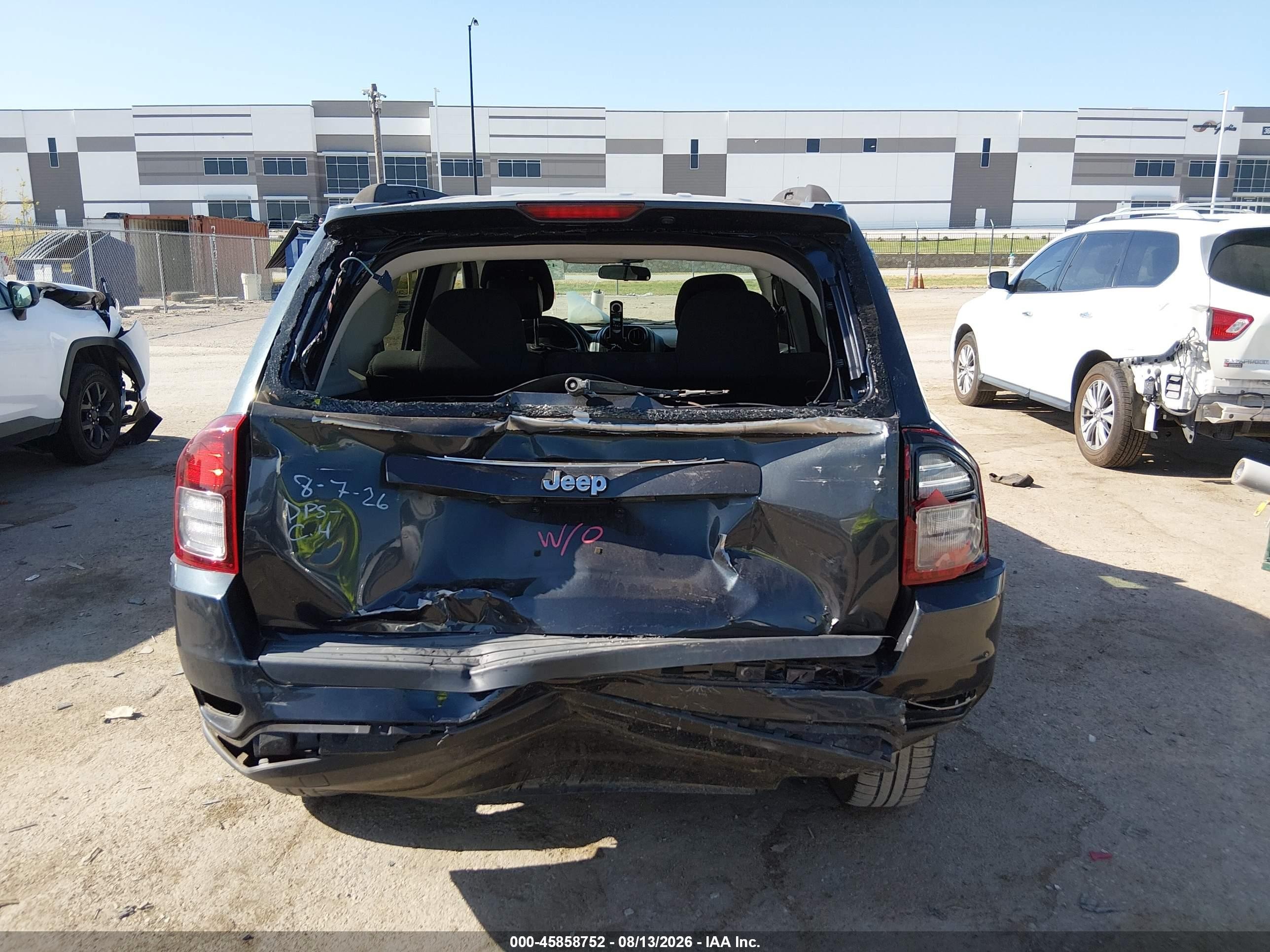 2014 Jeep Compass Sport Black vin: 1C4NJCBA4ED594733
