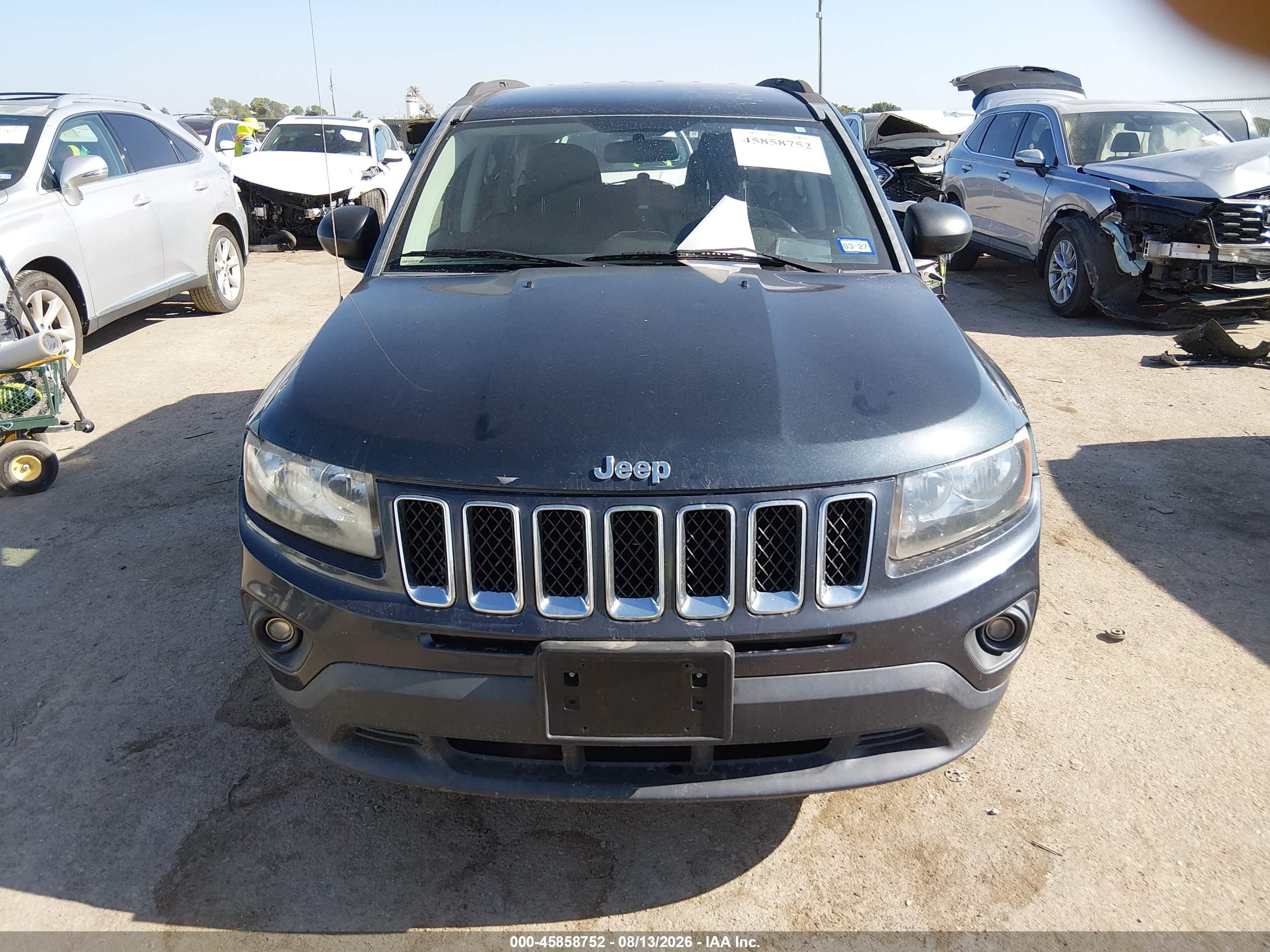 2014 Jeep Compass Sport Black vin: 1C4NJCBA4ED594733