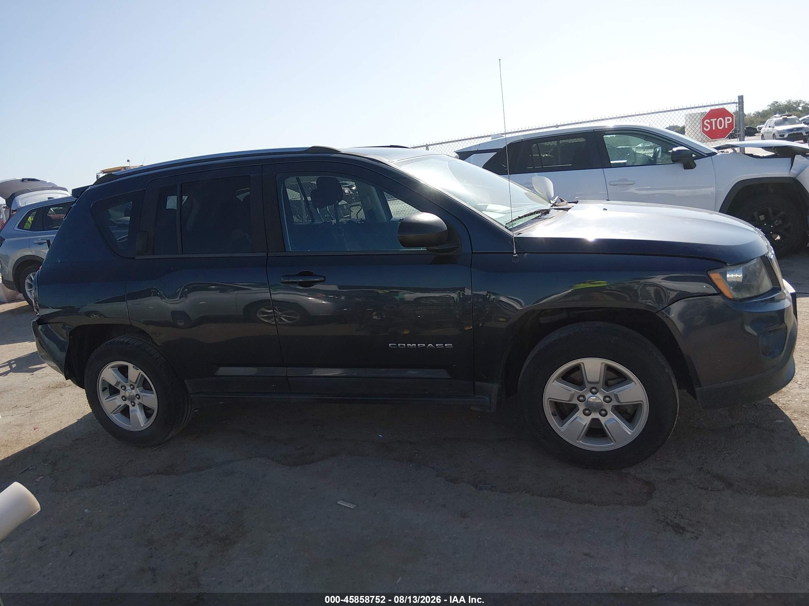 2014 Jeep Compass Sport Black vin: 1C4NJCBA4ED594733