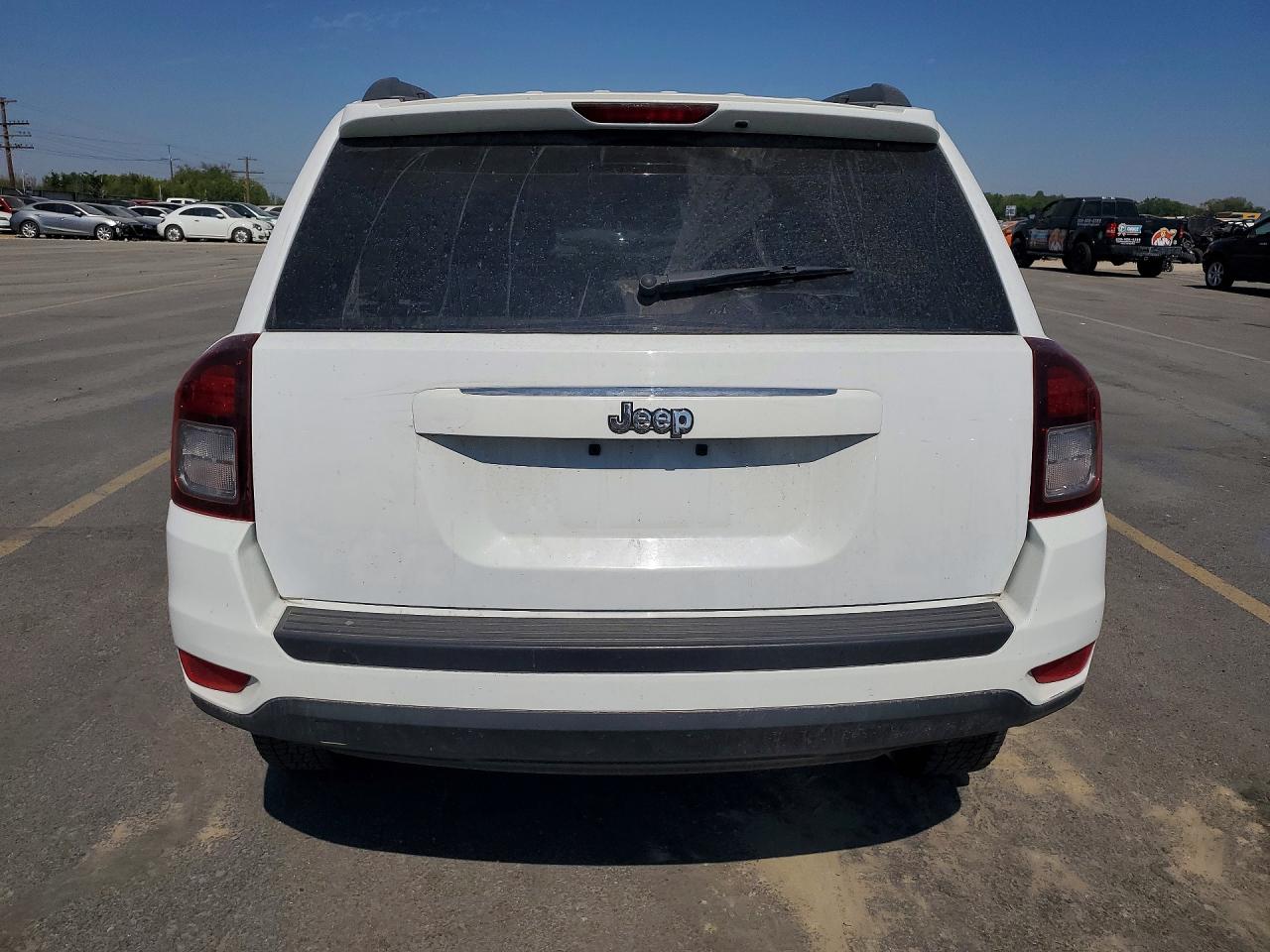 2014 Jeep Compass Sport White vin: 1C4NJCBA4ED777100