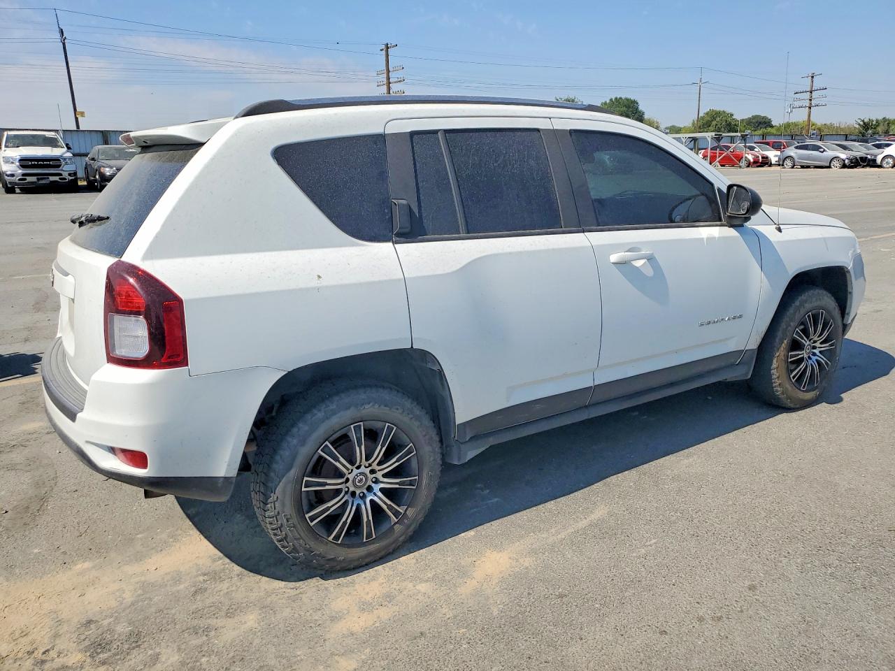 2014 Jeep Compass Sport White vin: 1C4NJCBA4ED777100