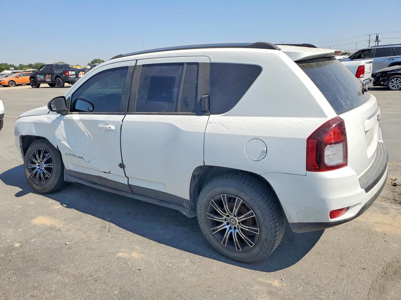 2014 Jeep Compass Sport White vin: 1C4NJCBA4ED777100