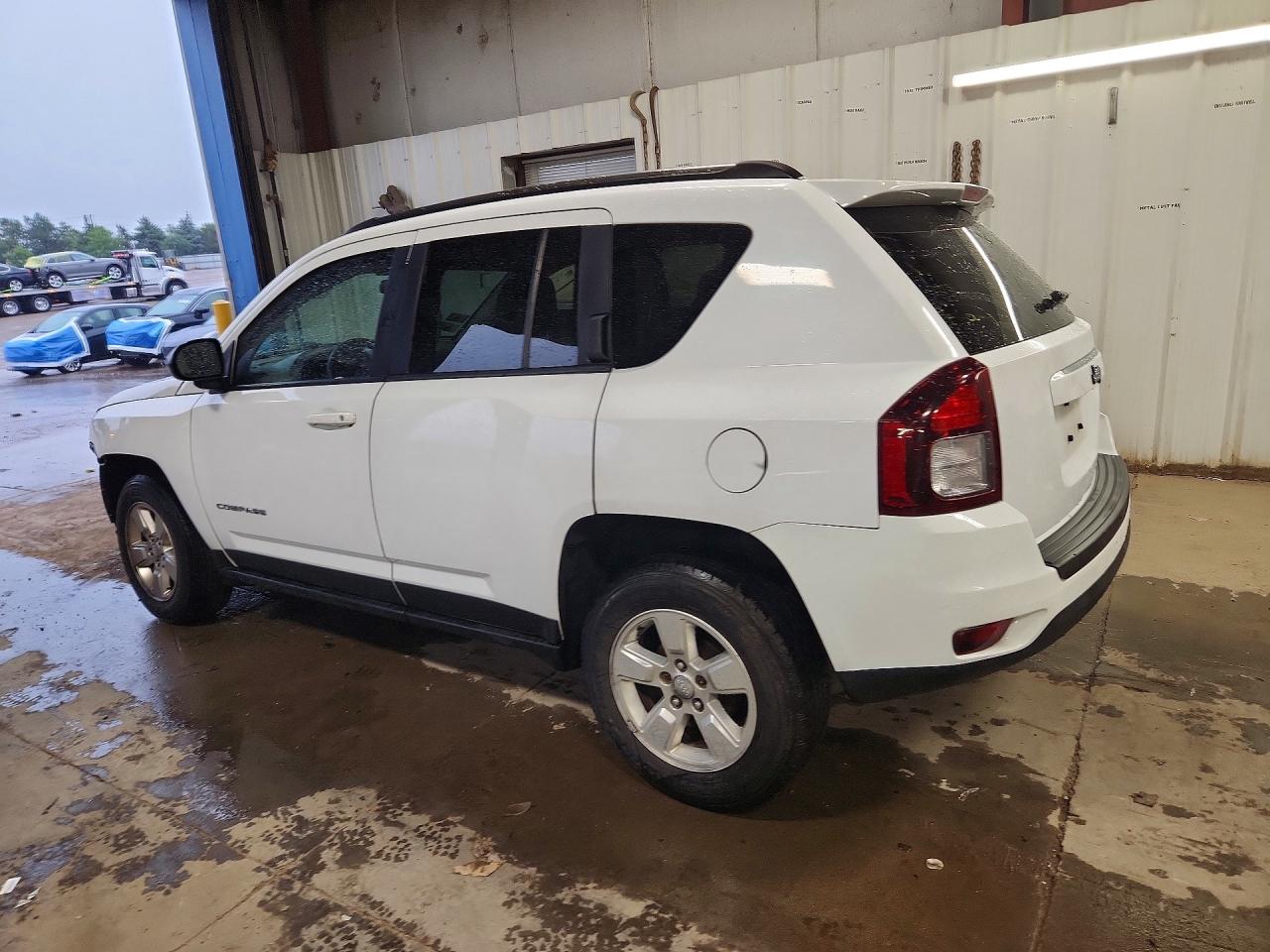 2014 Jeep Compass Sport White vin: 1C4NJCBA4ED832483
