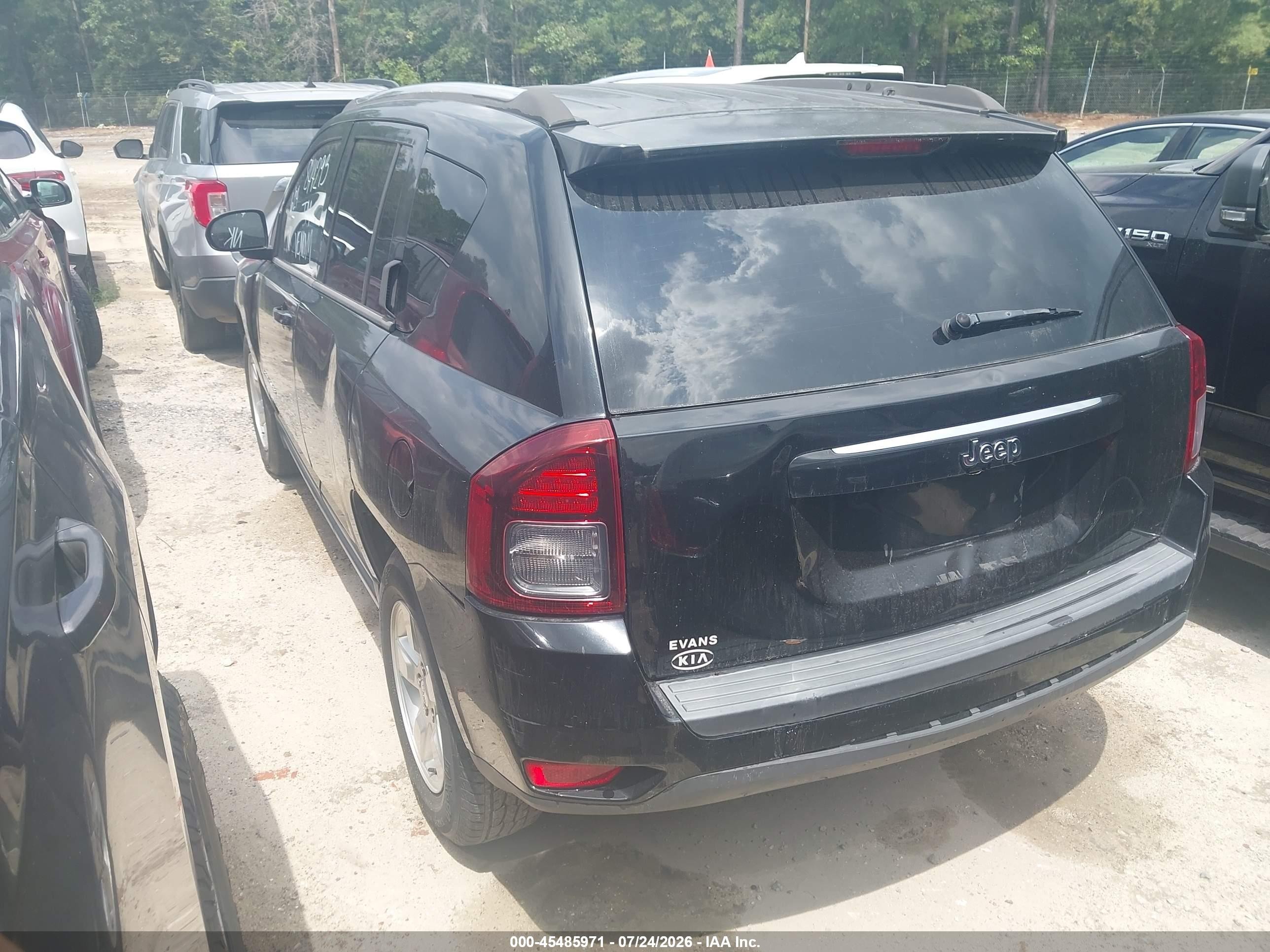 2014 Jeep Compass Sport Black vin: 1C4NJCBA4ED844293