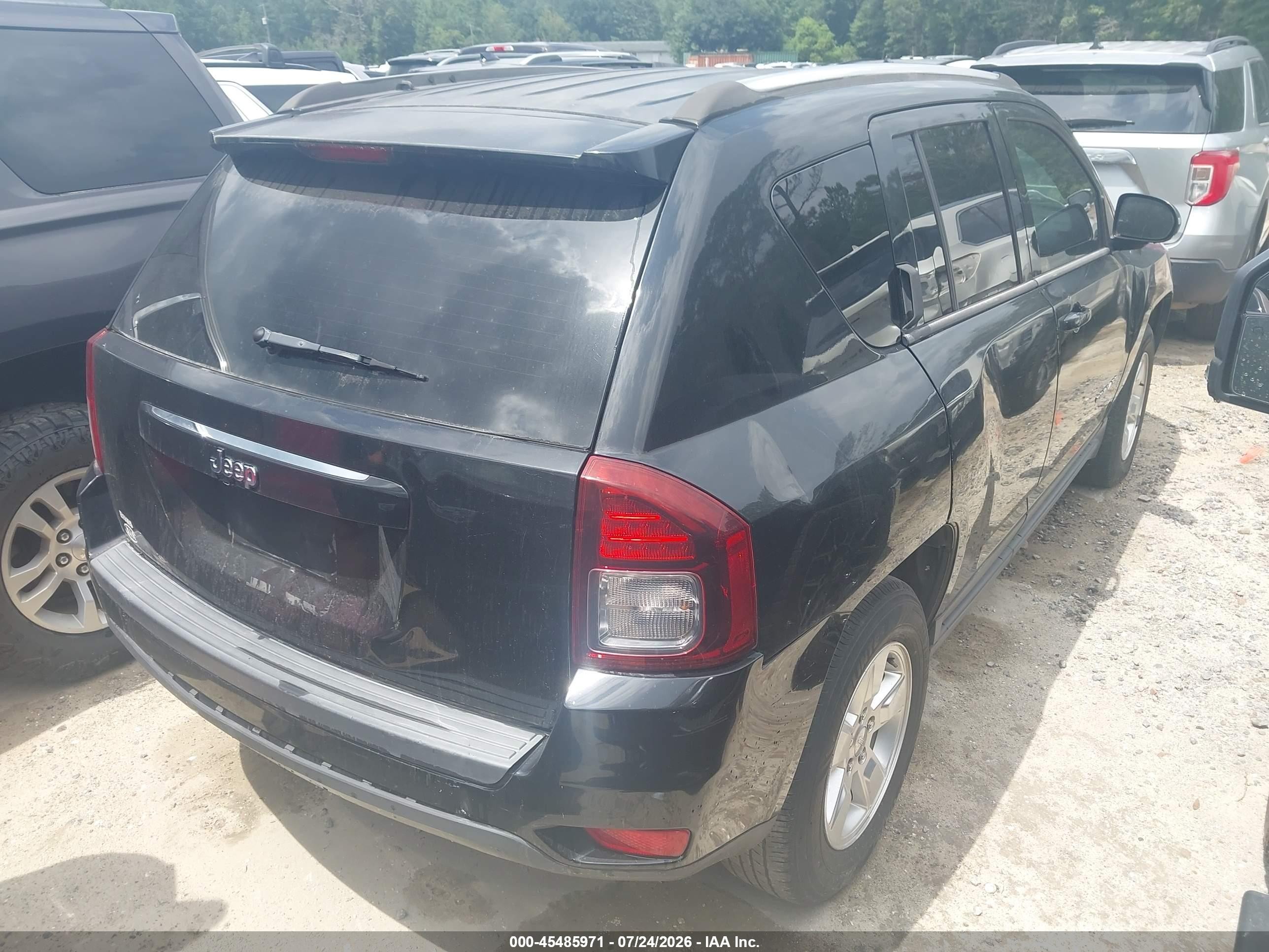 2014 Jeep Compass Sport Black vin: 1C4NJCBA4ED844293
