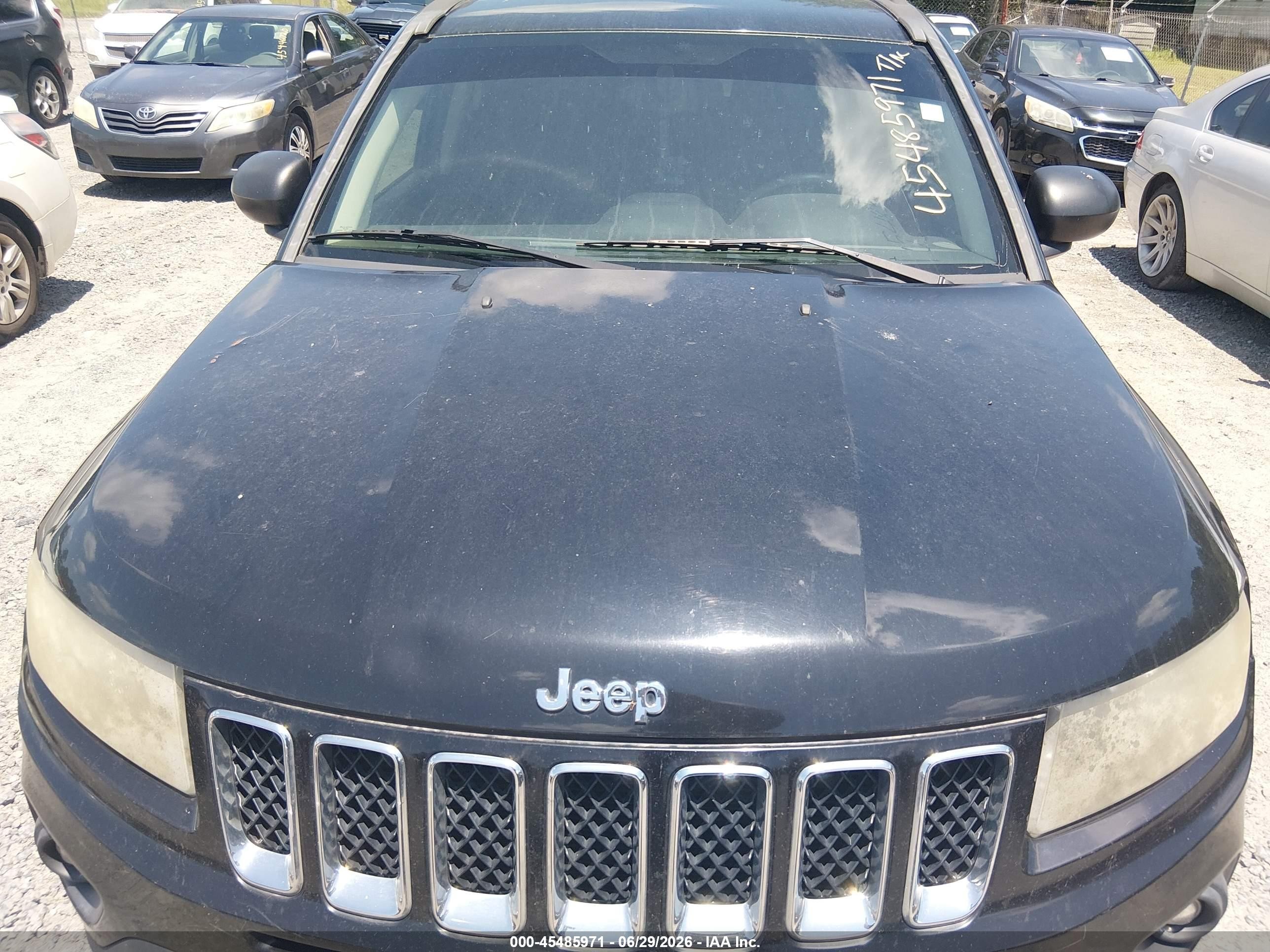 2014 Jeep Compass Sport Black vin: 1C4NJCBA4ED844293