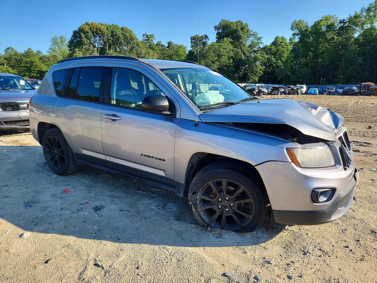 2014 Jeep Compass Sport Gray vin: 1C4NJCBA4ED900118