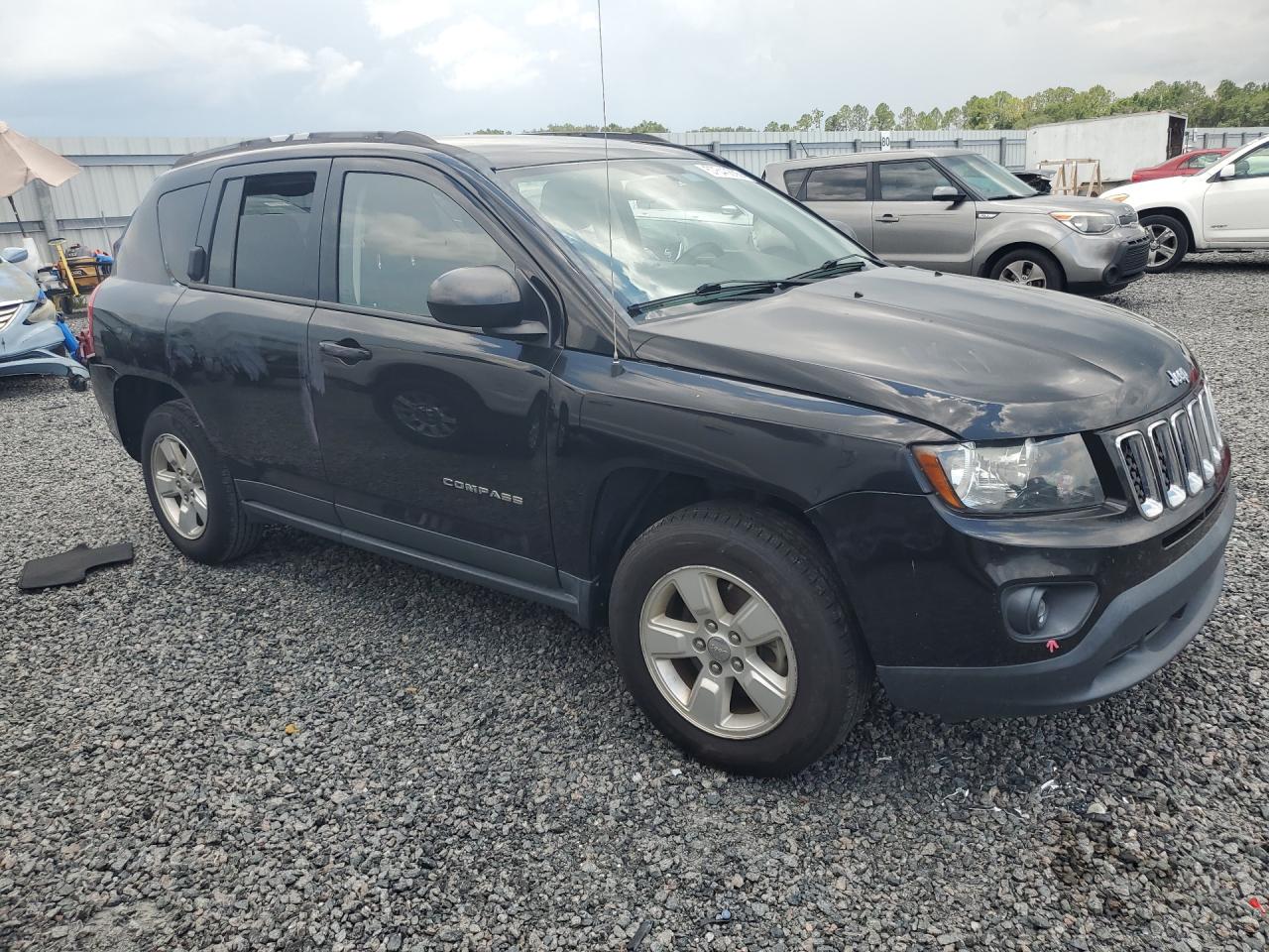 2015 Jeep Compass Sport Черный vin: 1C4NJCBA4FD318201