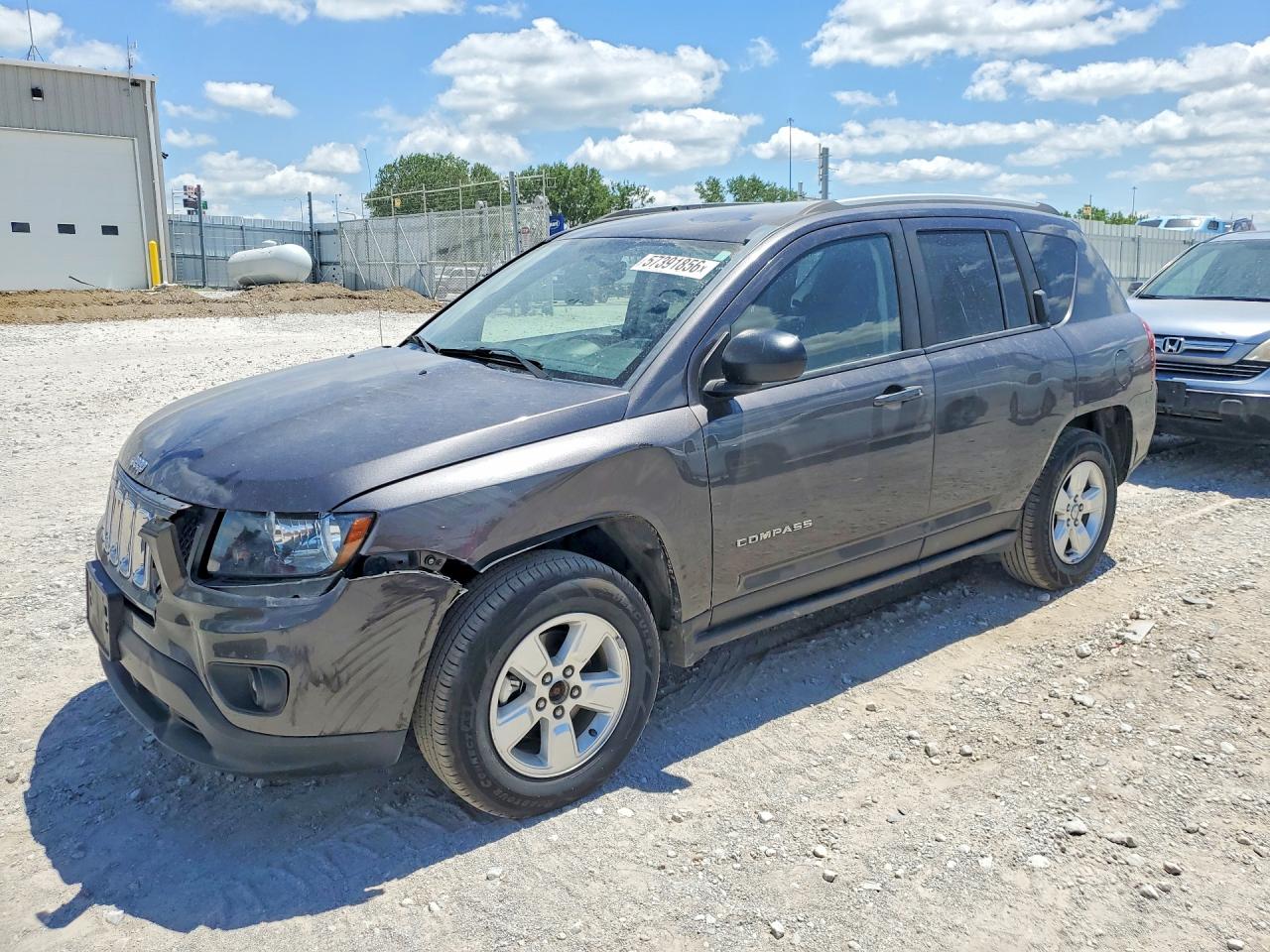 2015 Jeep Compass Sport Gray vin: 1C4NJCBA4FD325794