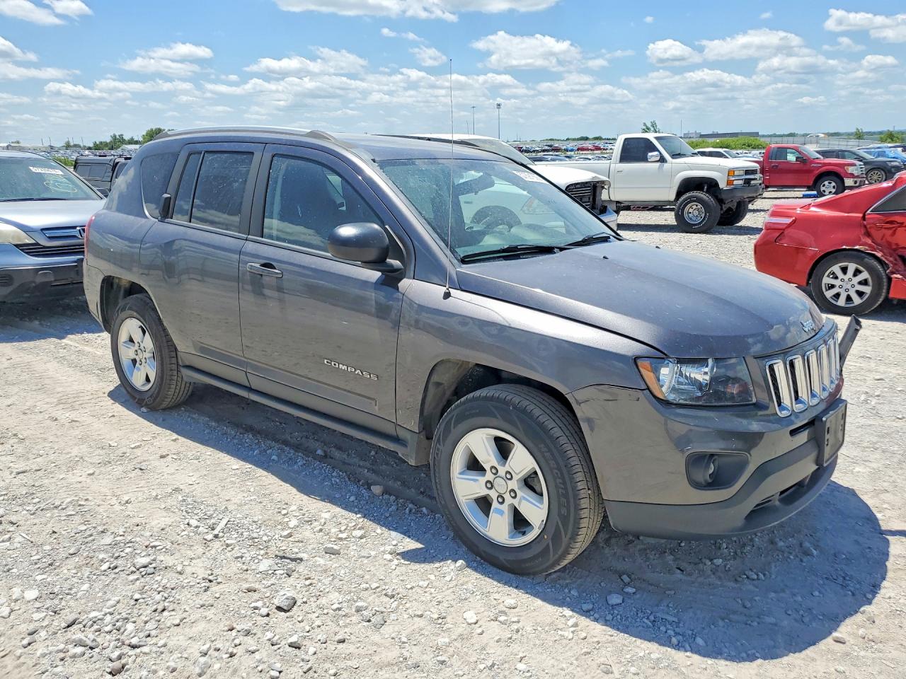 2015 Jeep Compass Sport Gray vin: 1C4NJCBA4FD325794