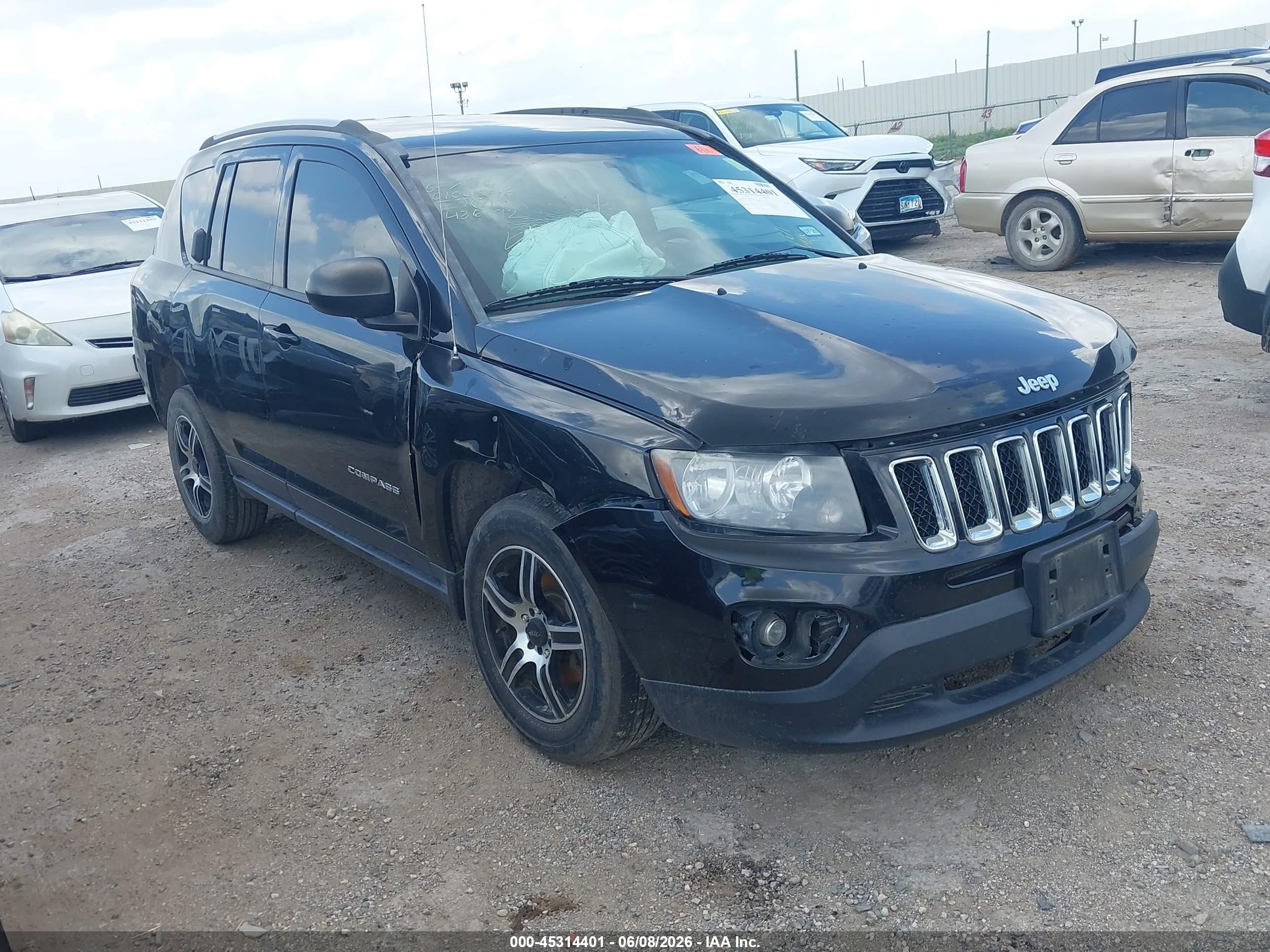 2015 Jeep Compass Sport Black vin: 1C4NJCBA4FD436992