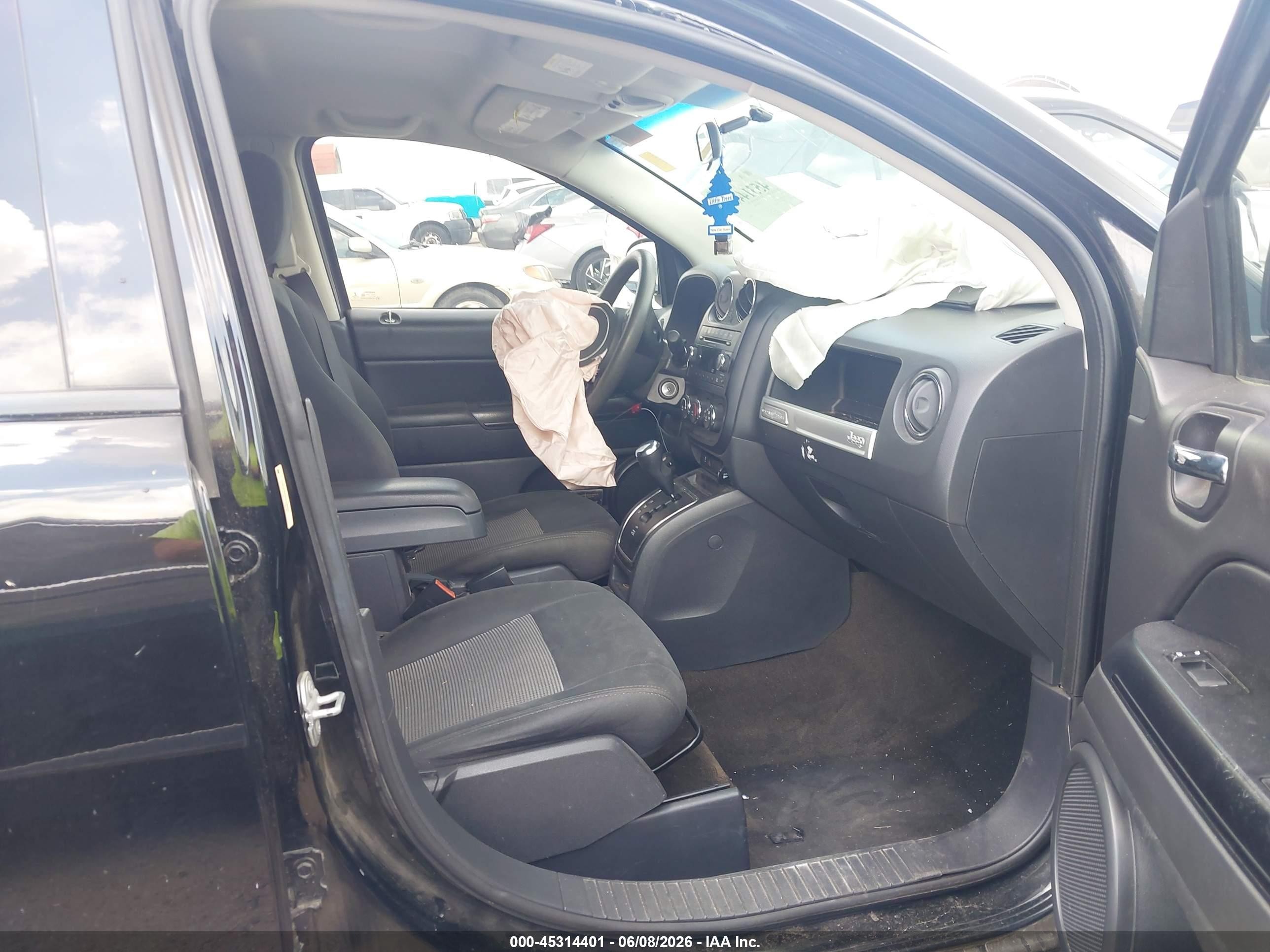 2015 Jeep Compass Sport Black vin: 1C4NJCBA4FD436992
