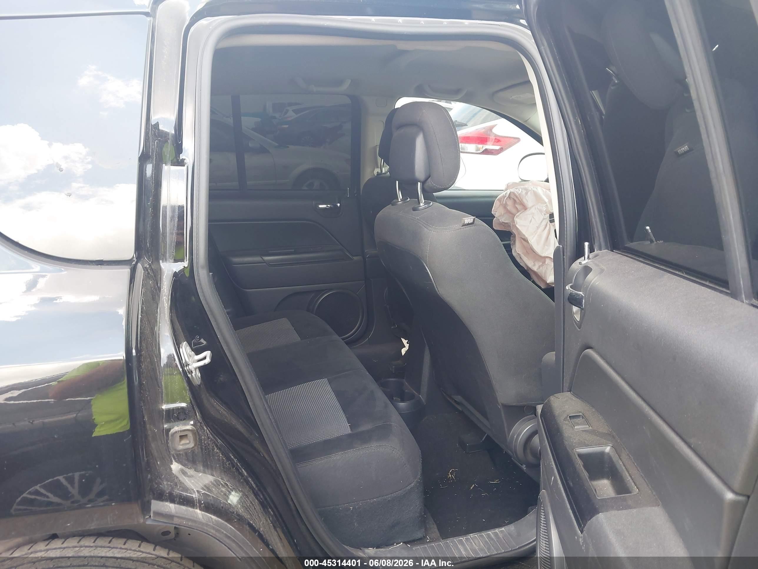 2015 Jeep Compass Sport Black vin: 1C4NJCBA4FD436992