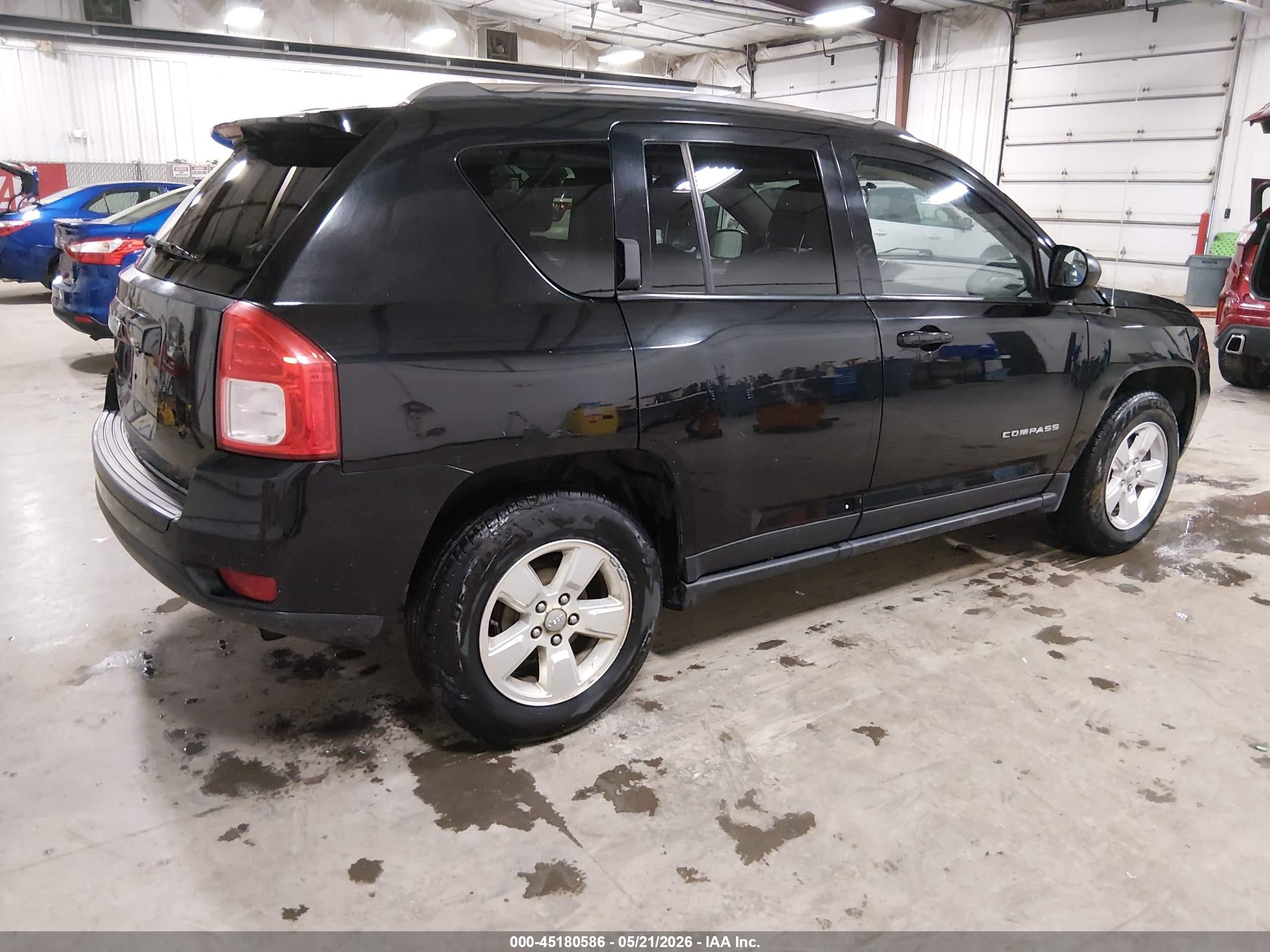 2013 Jeep Compass Sport Black vin: 1C4NJCBA5DD165857