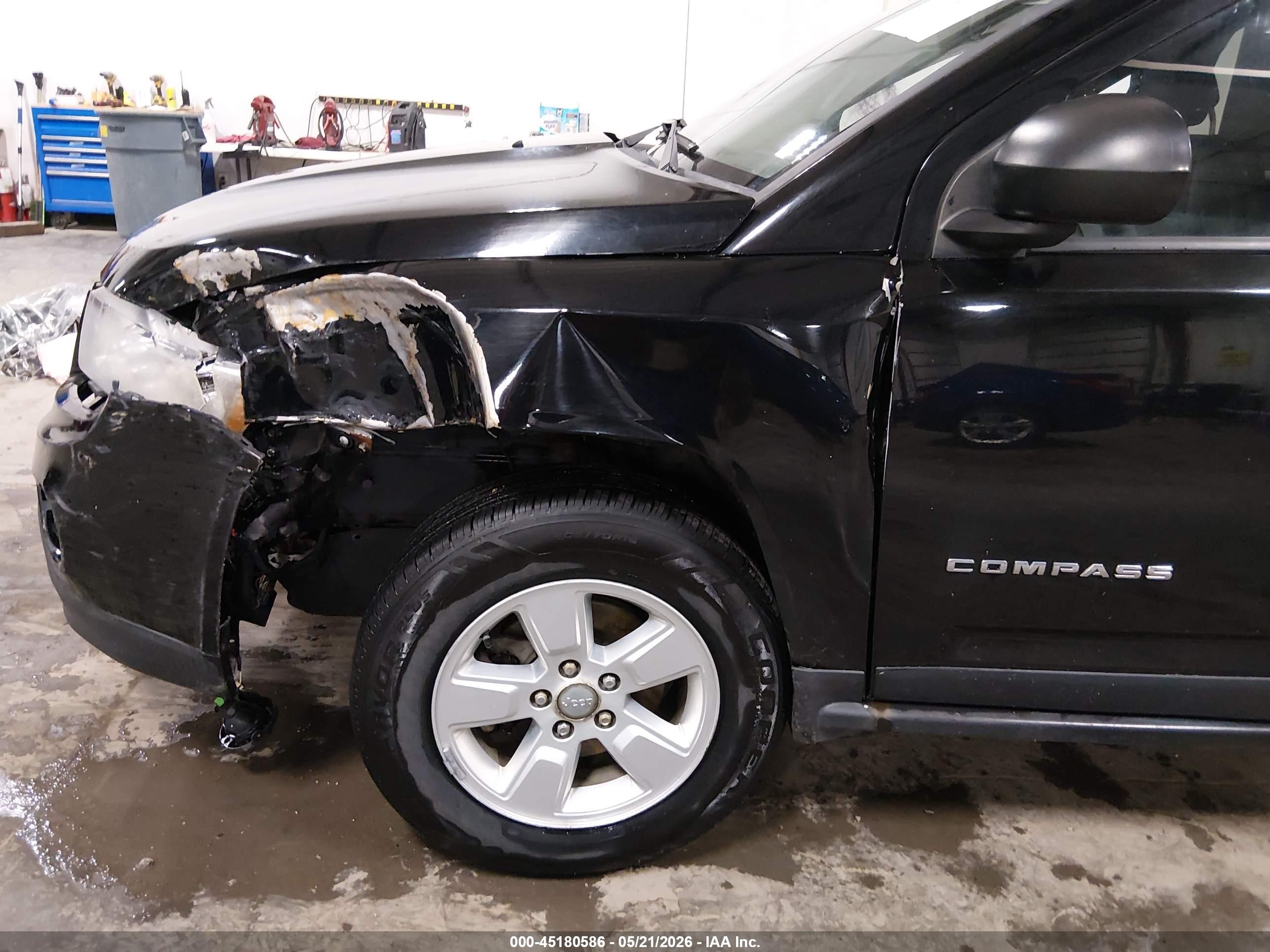 2013 Jeep Compass Sport Black vin: 1C4NJCBA5DD165857