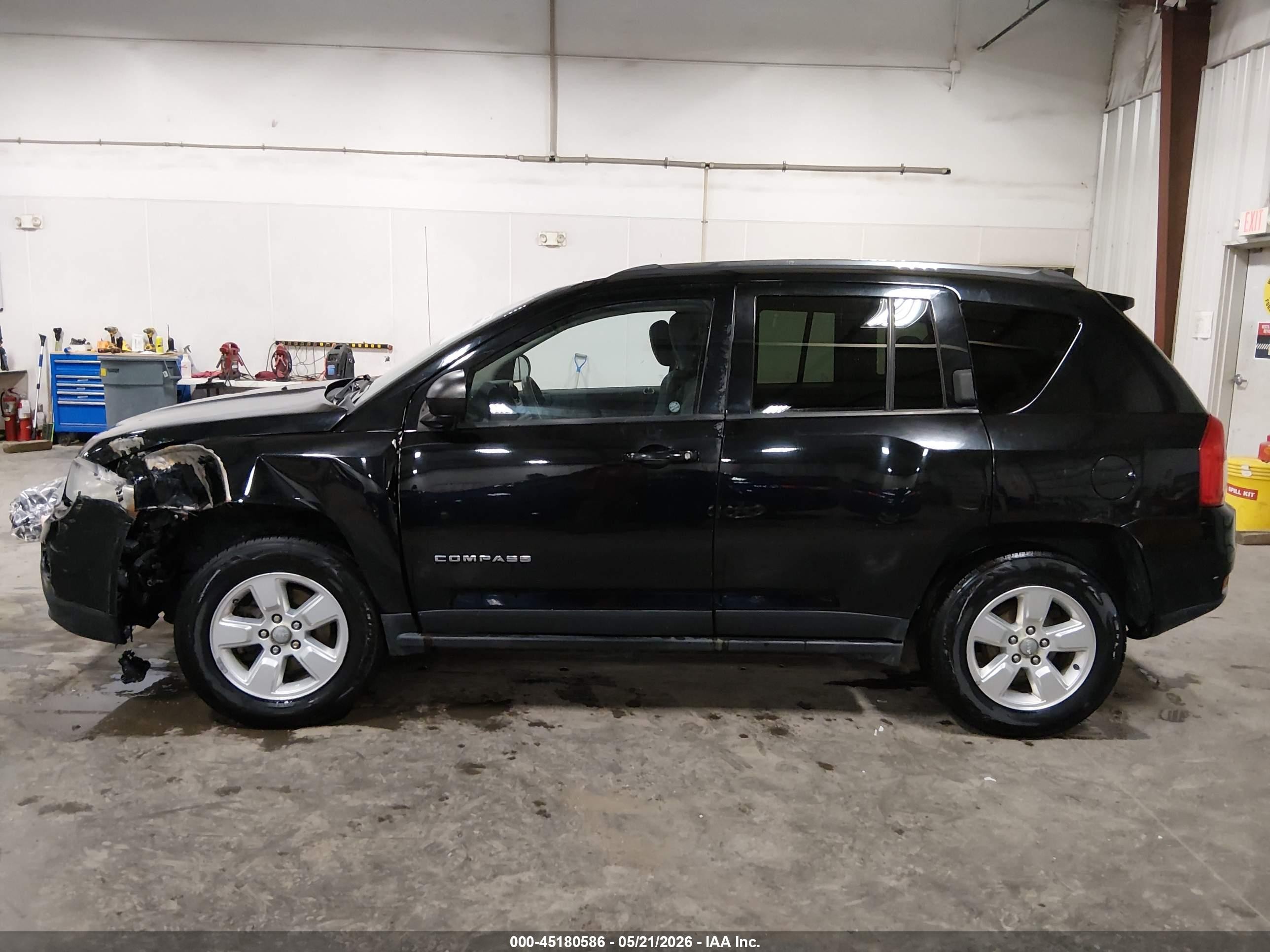2013 Jeep Compass Sport Black vin: 1C4NJCBA5DD165857