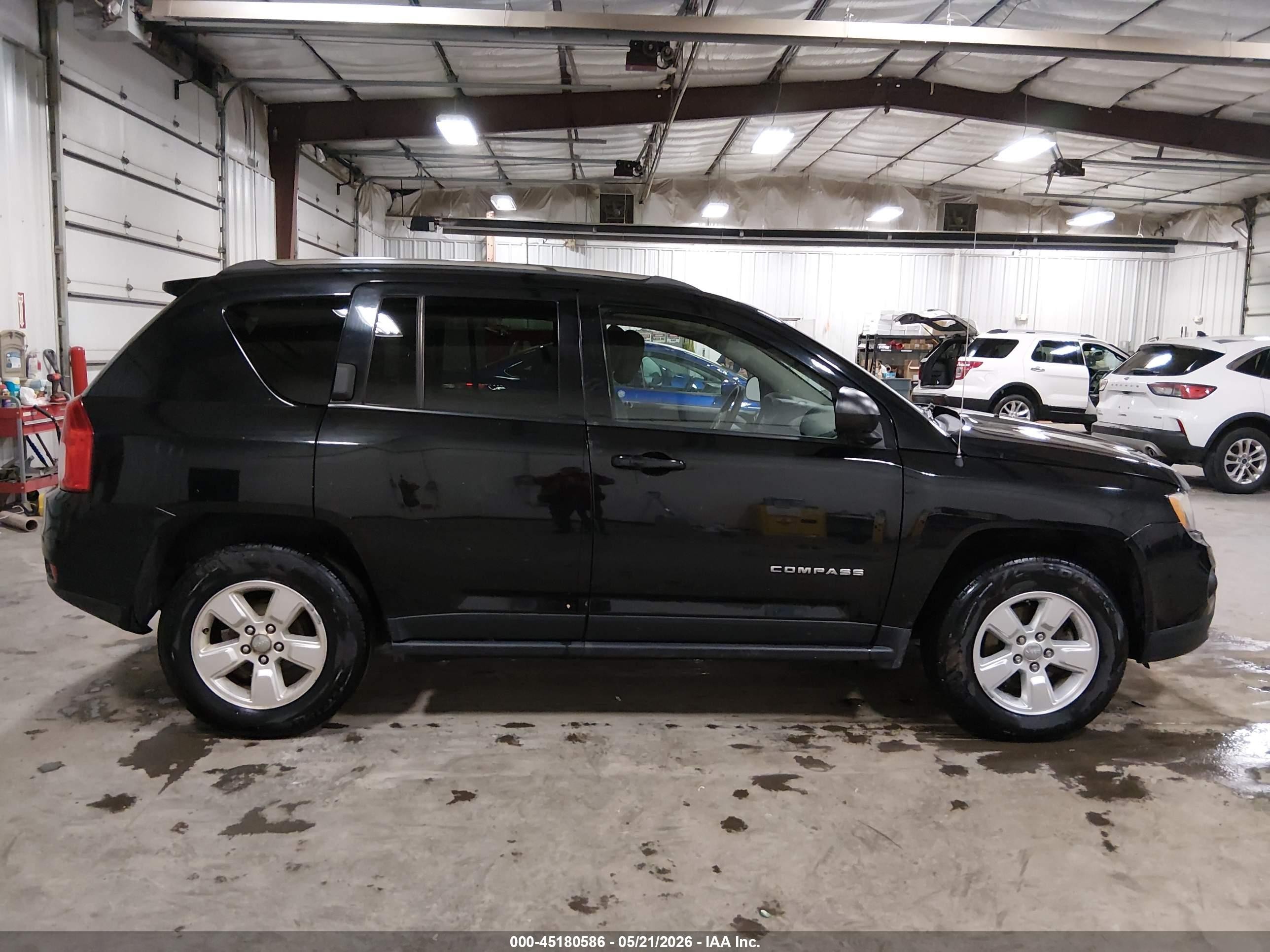 2013 Jeep Compass Sport Black vin: 1C4NJCBA5DD165857