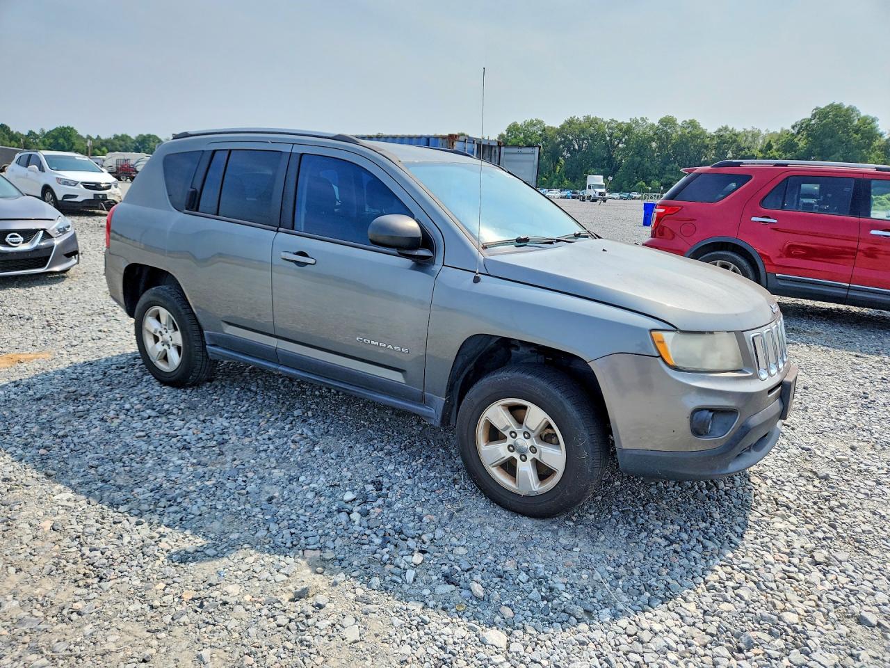 2013 Jeep Compass Sport Silver vin: 1C4NJCBA5DD264873