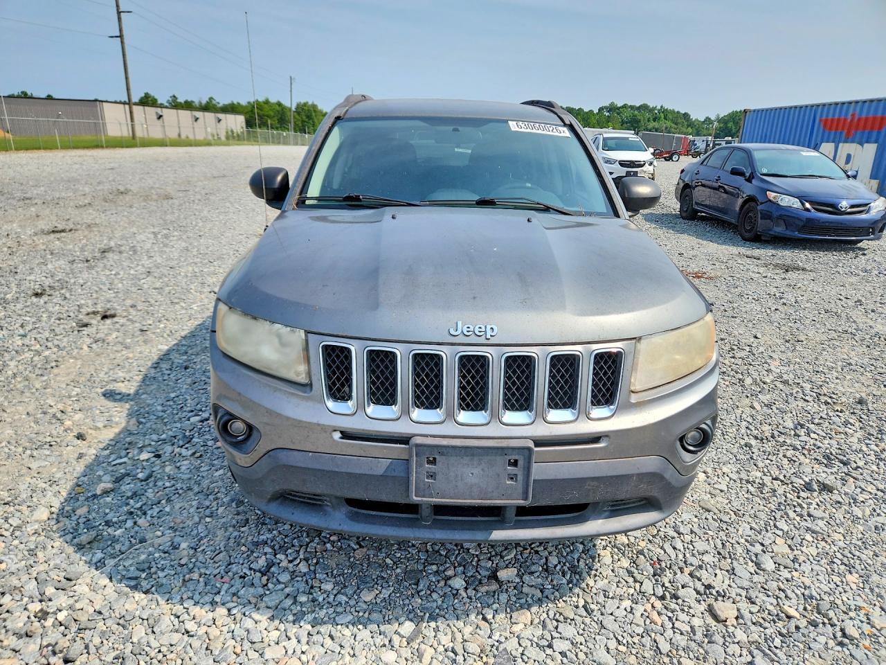 2013 Jeep Compass Sport Silver vin: 1C4NJCBA5DD264873