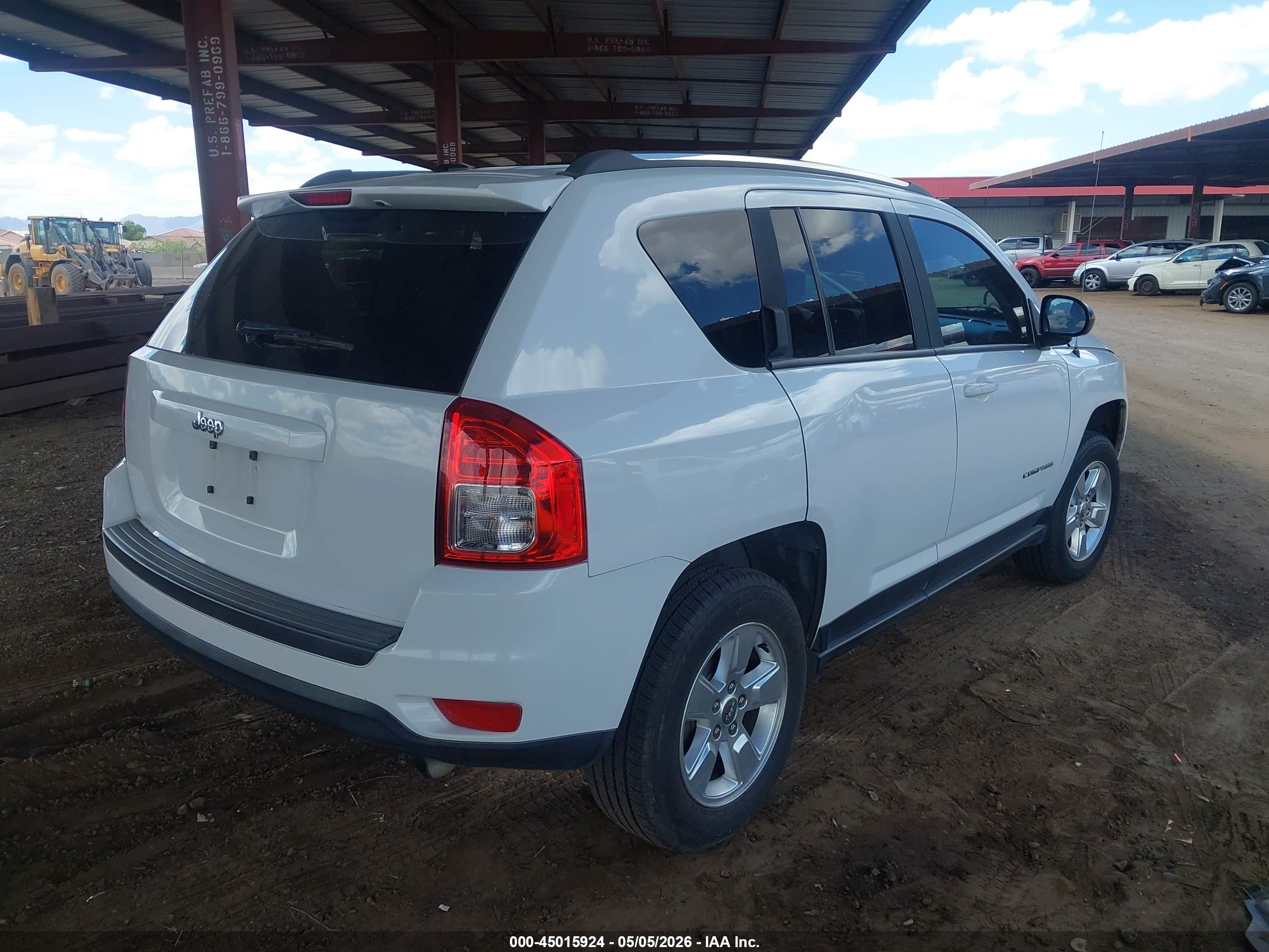 2013 Jeep Compass Sport Белый vin: 1C4NJCBA5DD265683