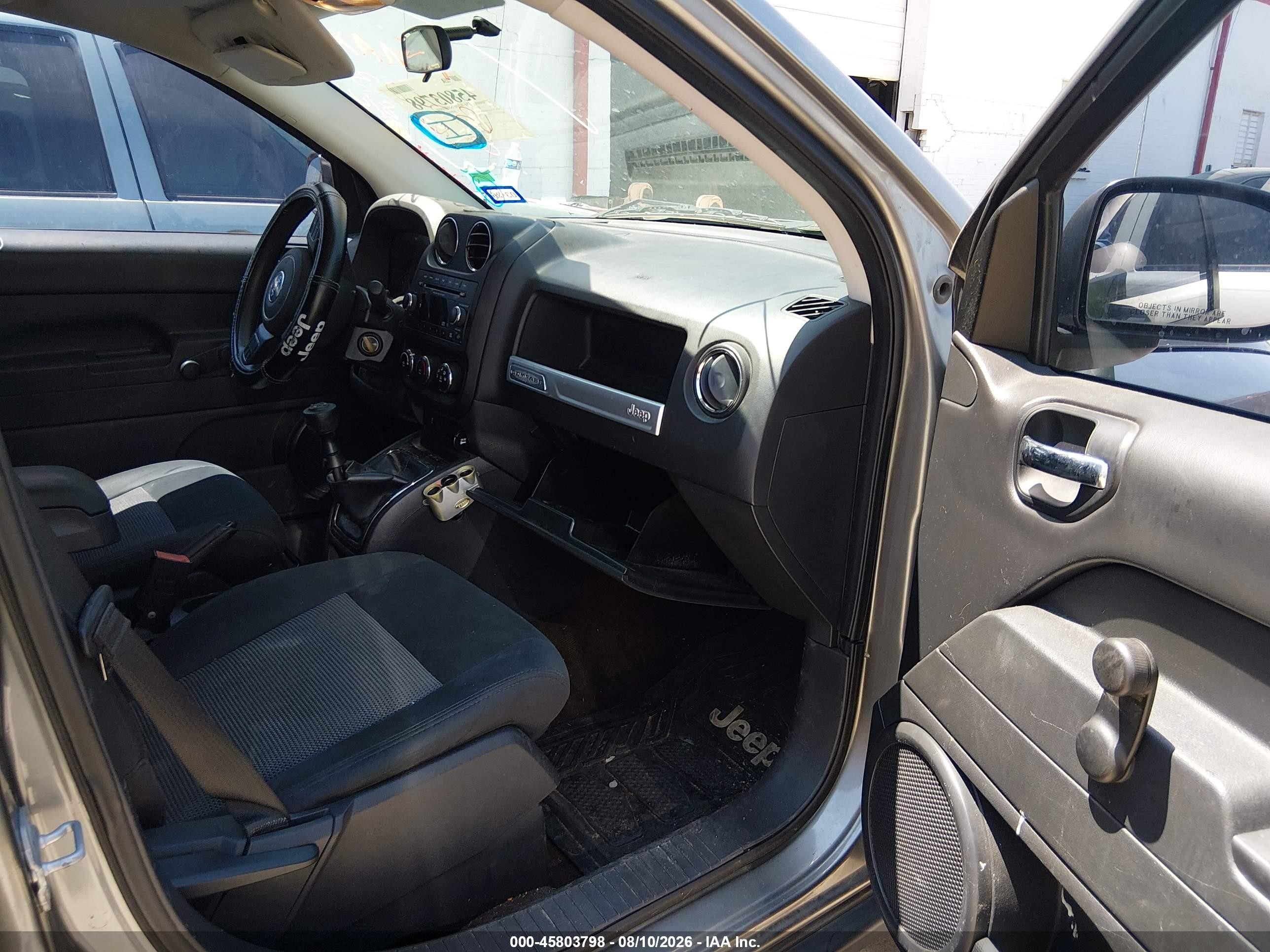 2014 Jeep Compass Sport Gray vin: 1C4NJCBA5ED633023