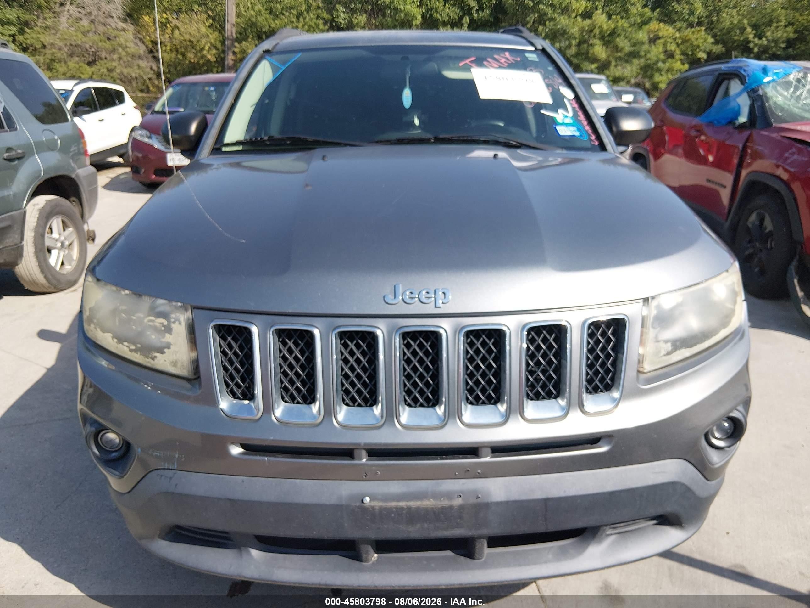 2014 Jeep Compass Sport Gray vin: 1C4NJCBA5ED633023