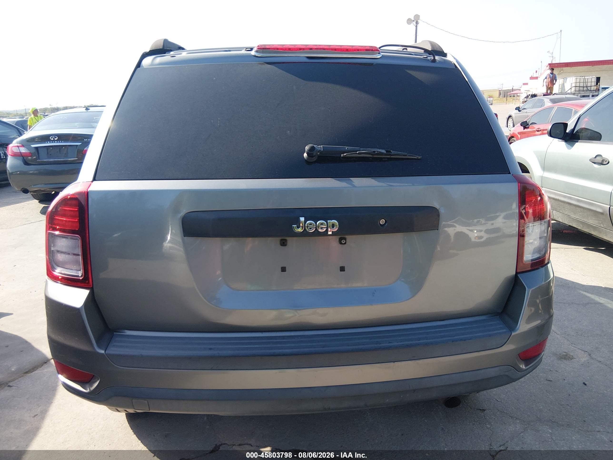 2014 Jeep Compass Sport Gray vin: 1C4NJCBA5ED633023