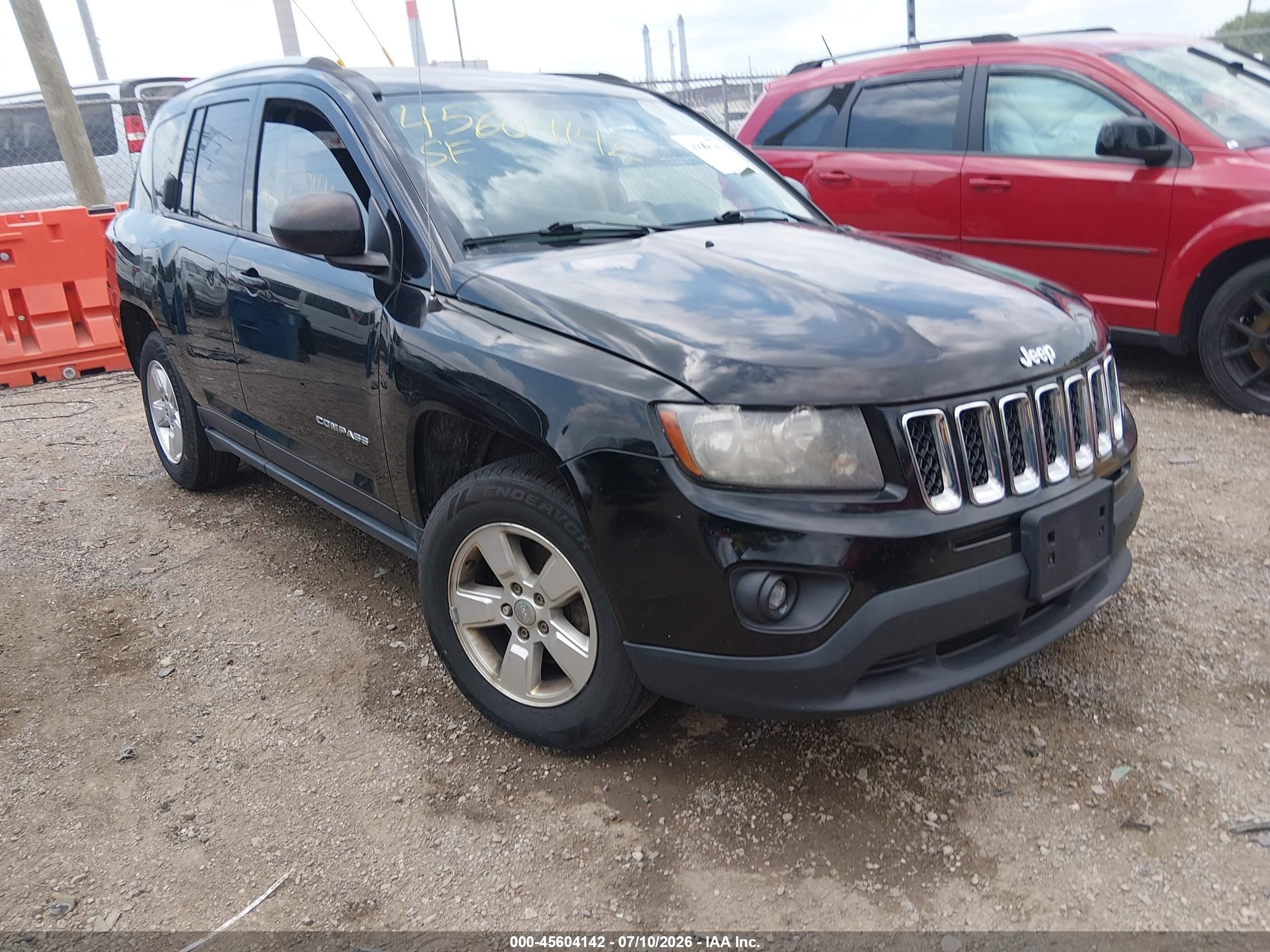 2014 Jeep Compass Sport Black vin: 1C4NJCBA5ED803669