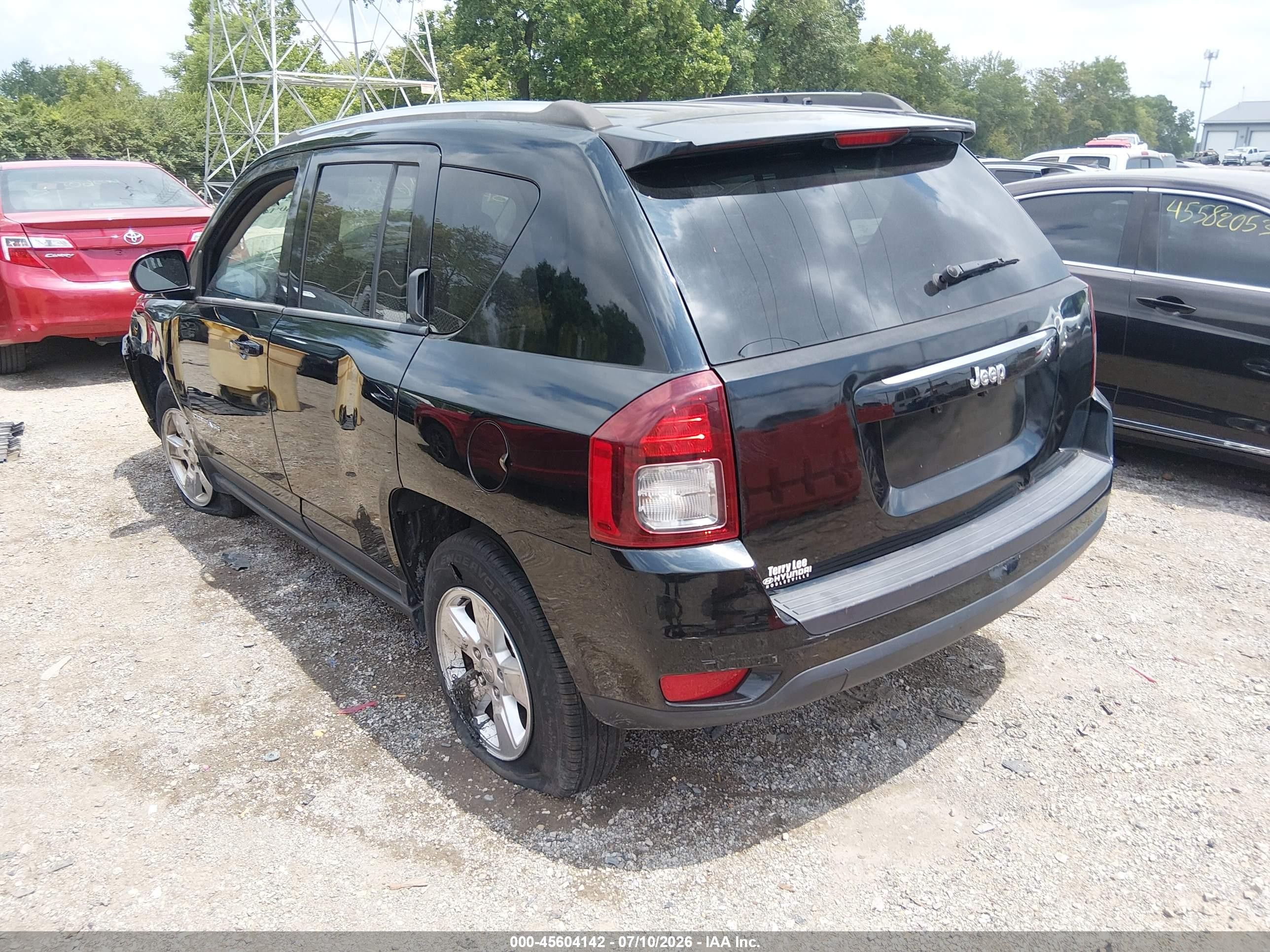 2014 Jeep Compass Sport Black vin: 1C4NJCBA5ED803669
