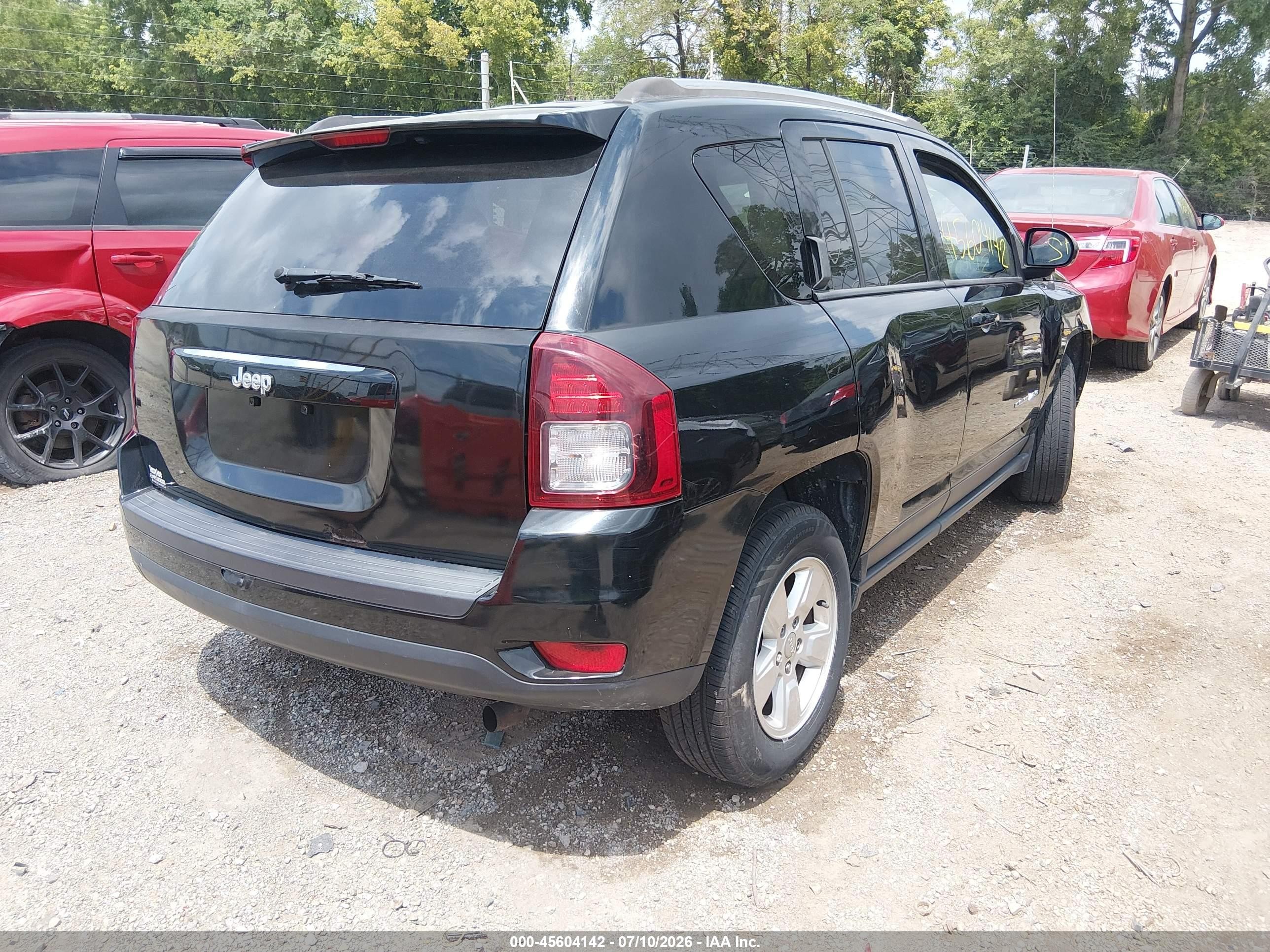 2014 Jeep Compass Sport Black vin: 1C4NJCBA5ED803669