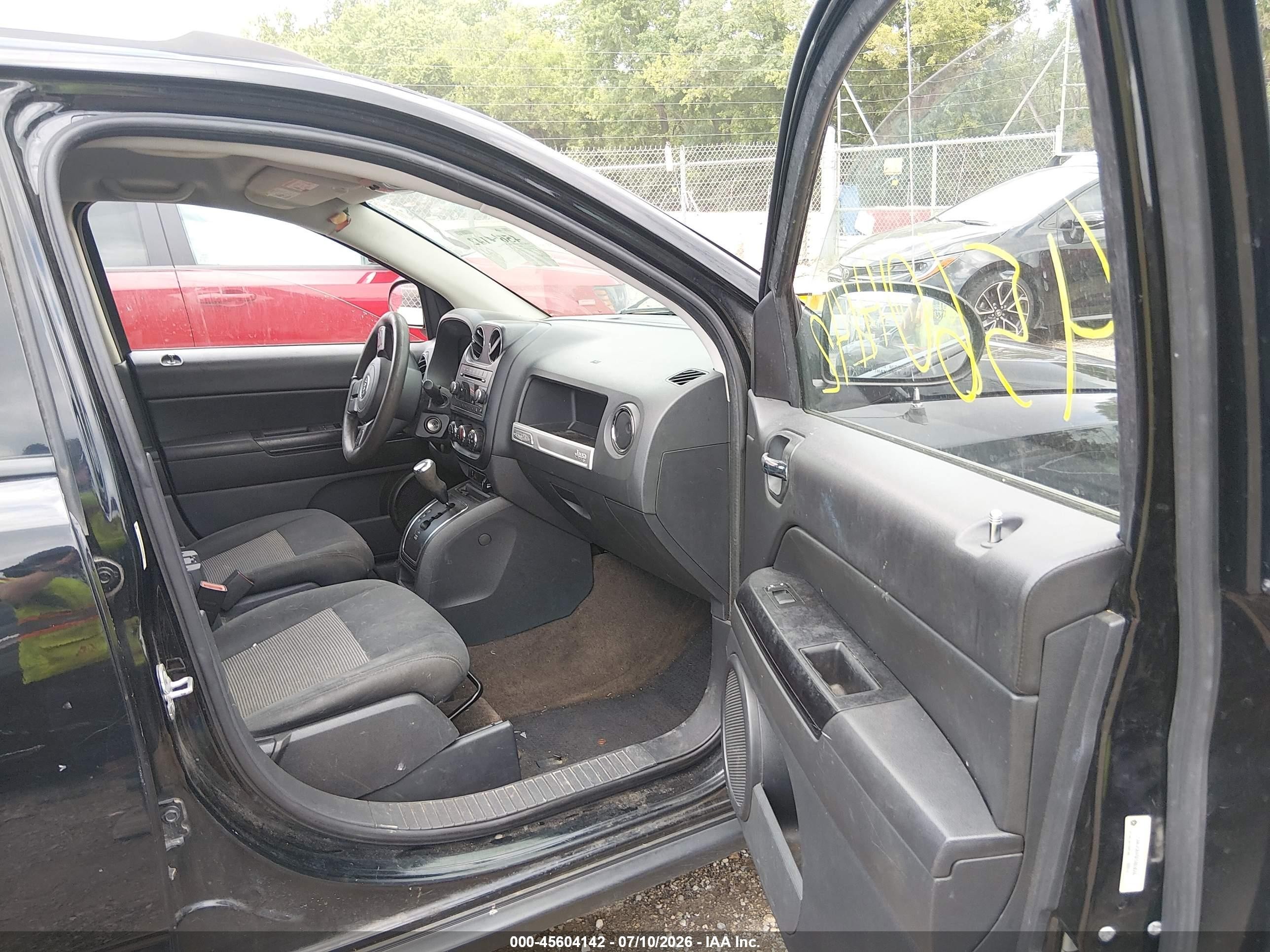 2014 Jeep Compass Sport Black vin: 1C4NJCBA5ED803669